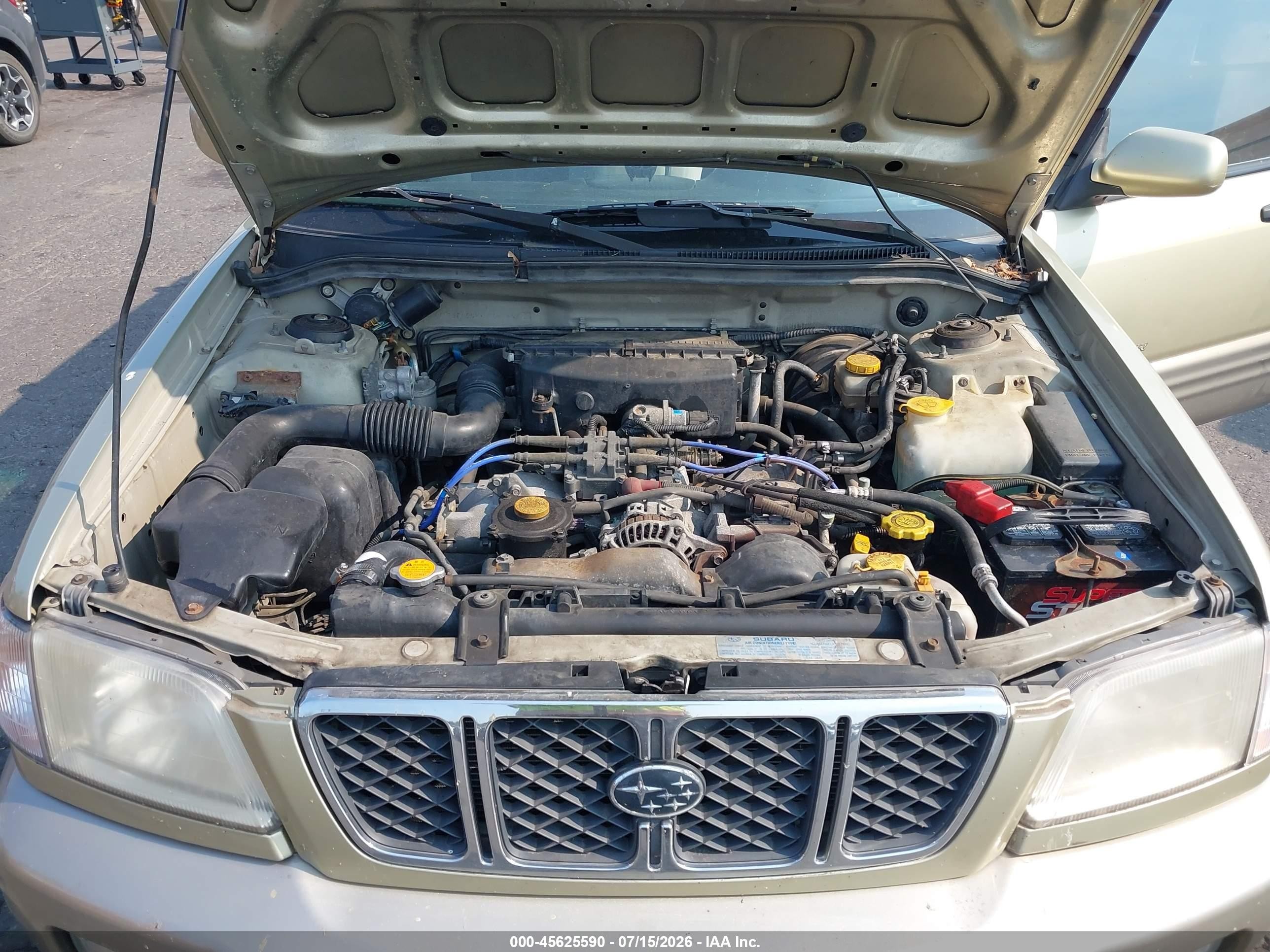 2001 Subaru Forester S Gold vin: JF1SF65521H758249