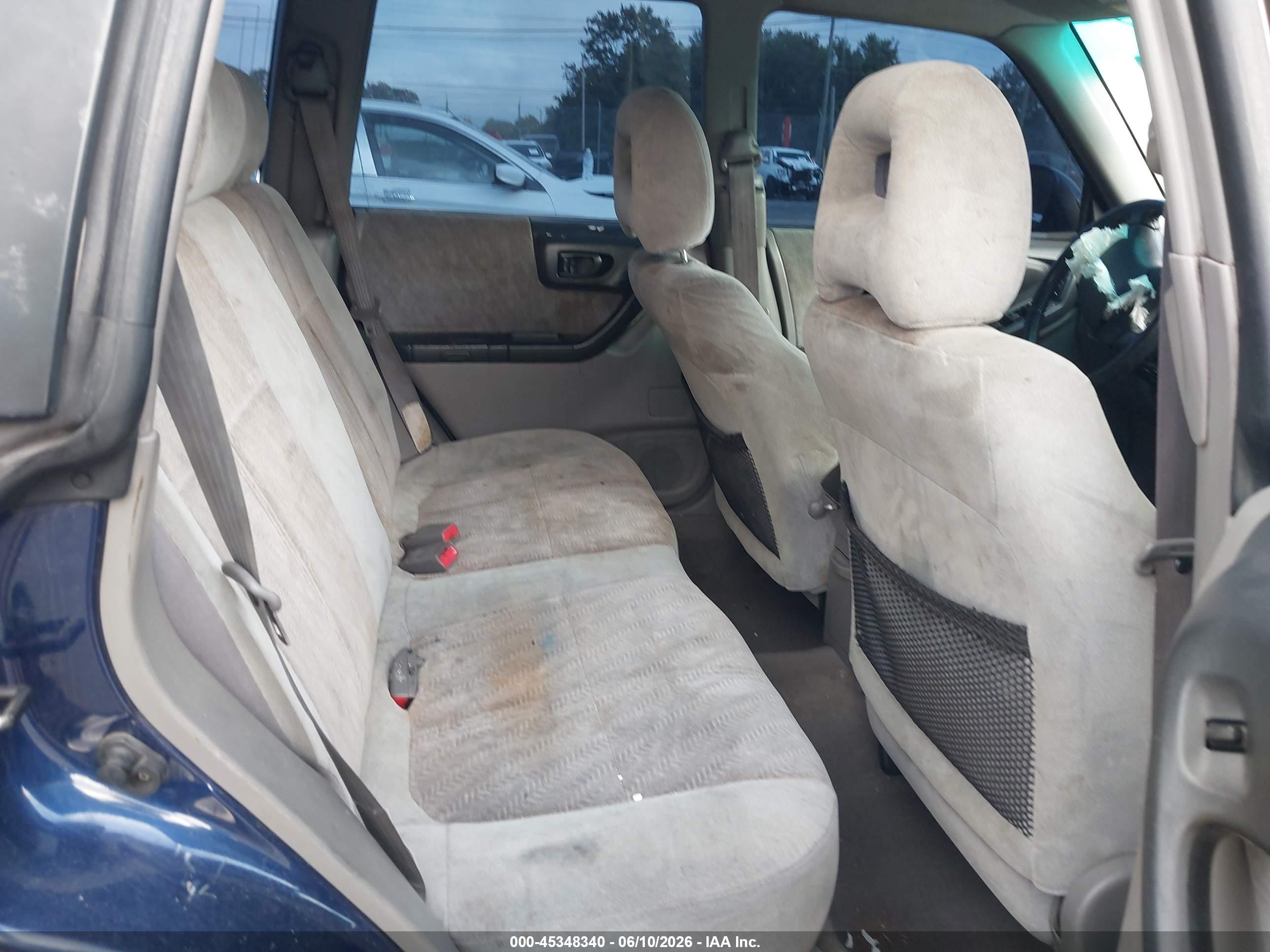 2002 Subaru Forester S Blue vin: JF1SF65522G711892