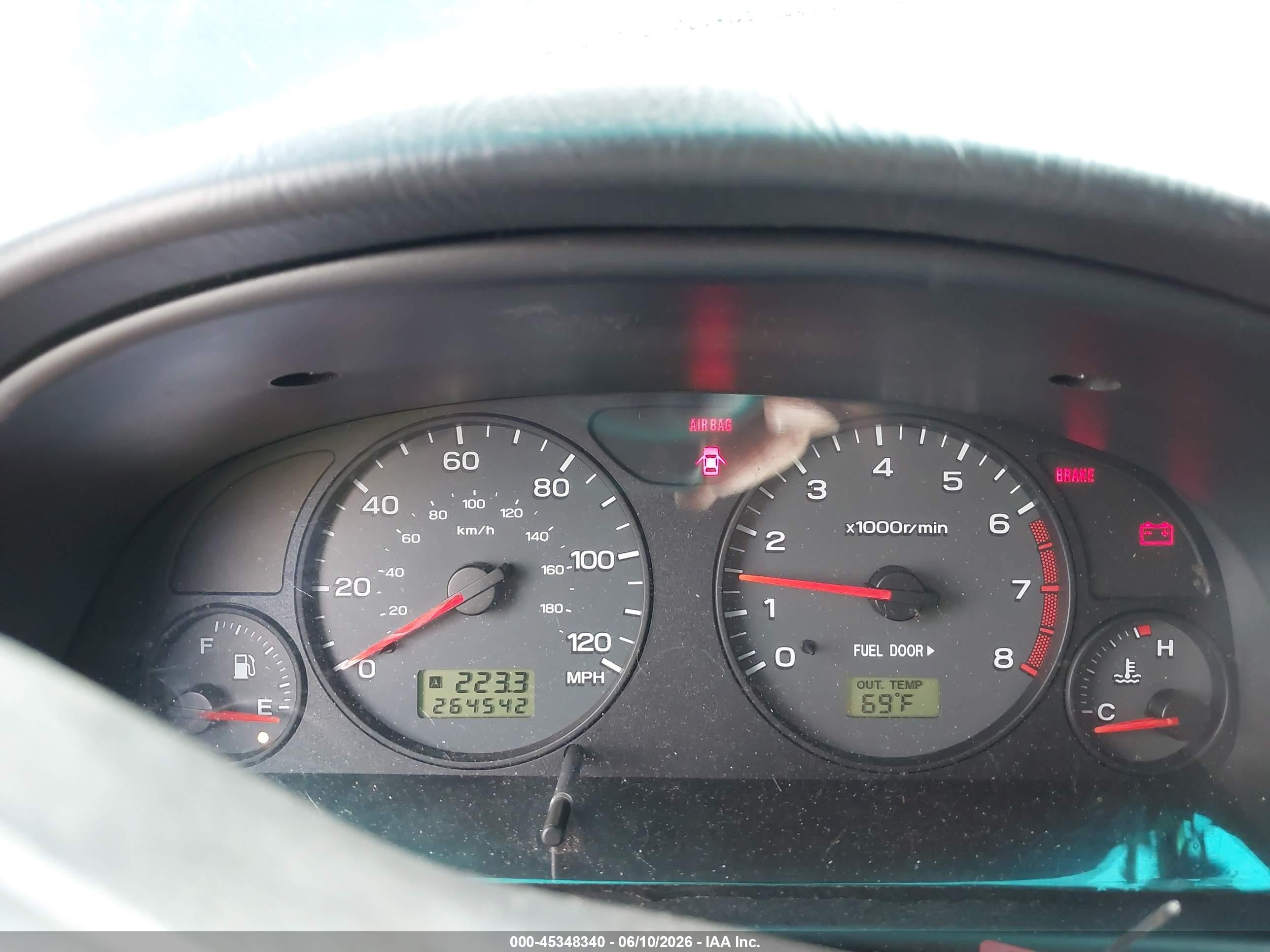 2002 Subaru Forester S Blue vin: JF1SF65522G711892