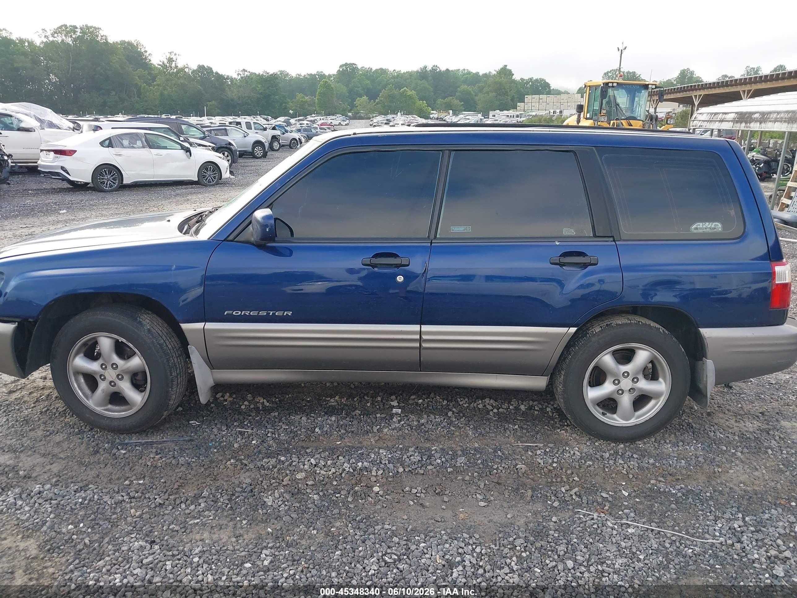 2002 Subaru Forester S Blue vin: JF1SF65522G711892