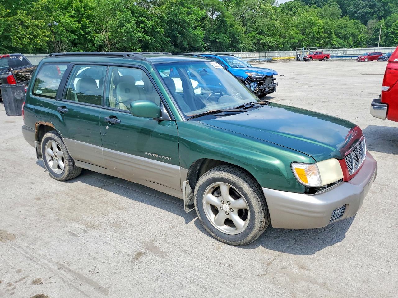 2002 Subaru Forester S Green vin: JF1SF65522H738035