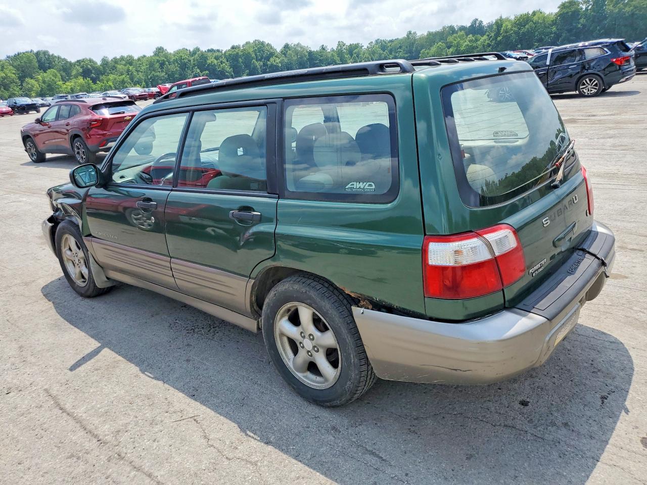 2002 Subaru Forester S Green vin: JF1SF65522H738035