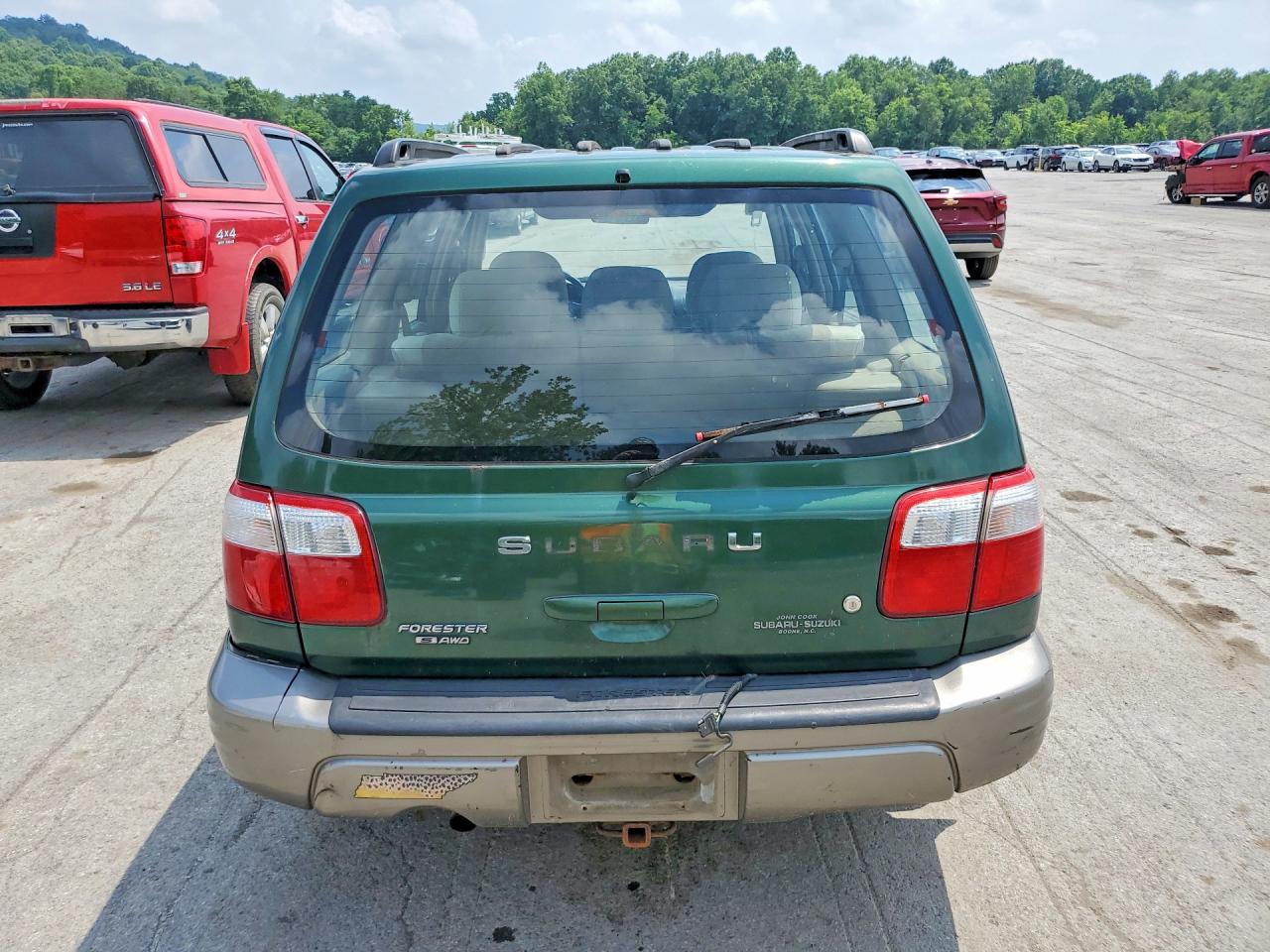 2002 Subaru Forester S Green vin: JF1SF65522H738035