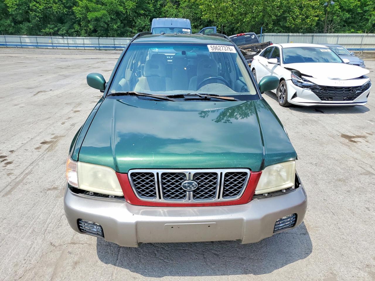 2002 Subaru Forester S Green vin: JF1SF65522H738035