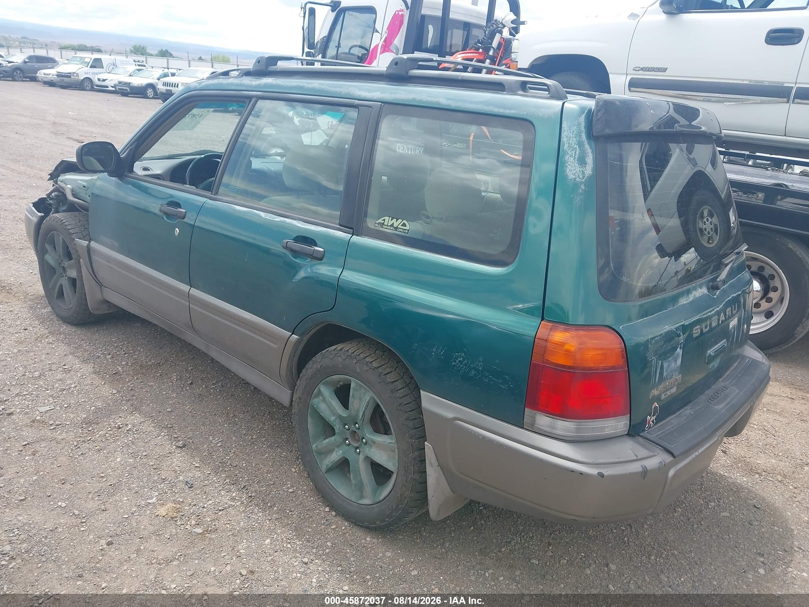 1998 Subaru Forester S Green vin: JF1SF6552WG783407