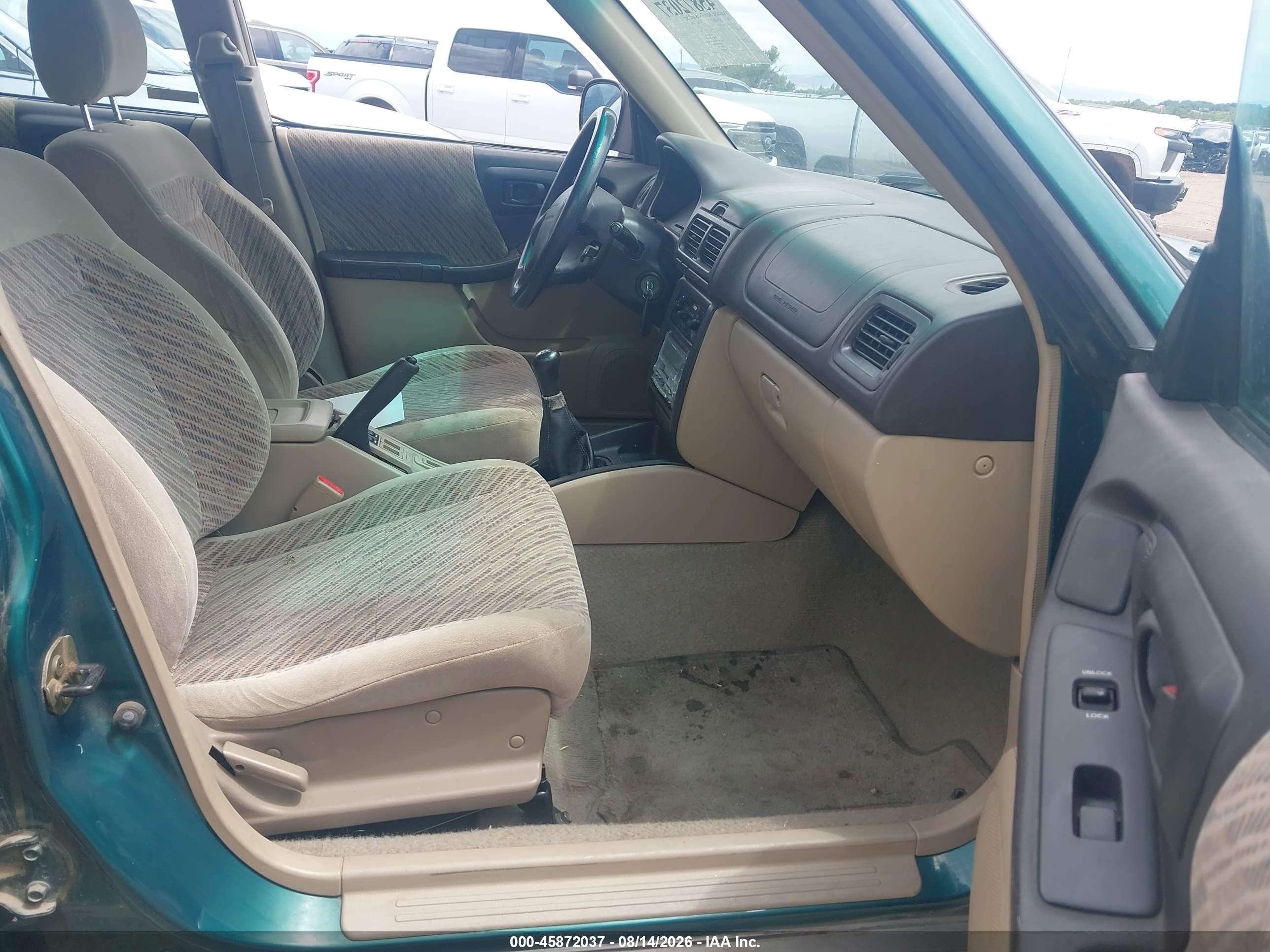 1998 Subaru Forester S Green vin: JF1SF6552WG783407