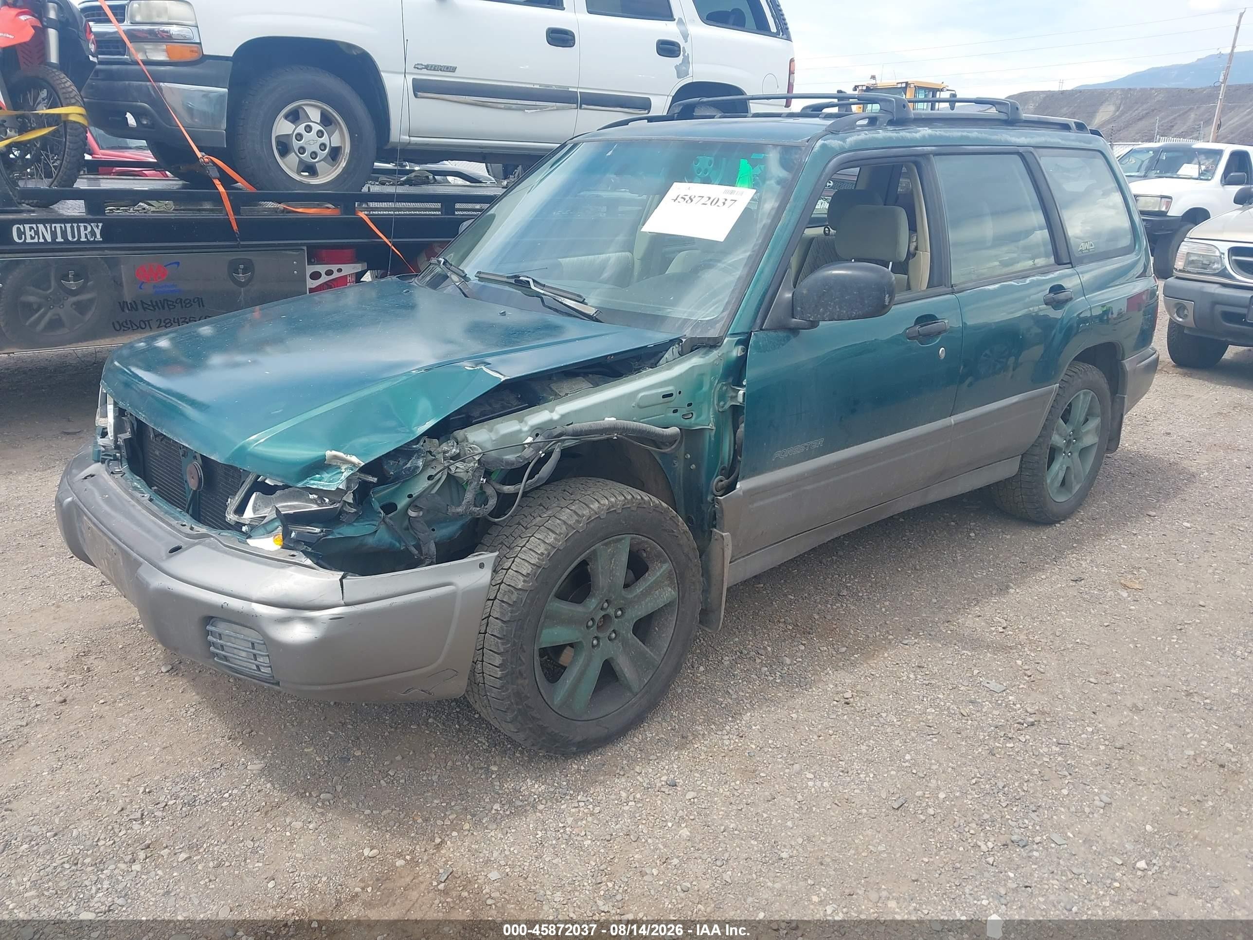 1998 Subaru Forester S Green vin: JF1SF6552WG783407