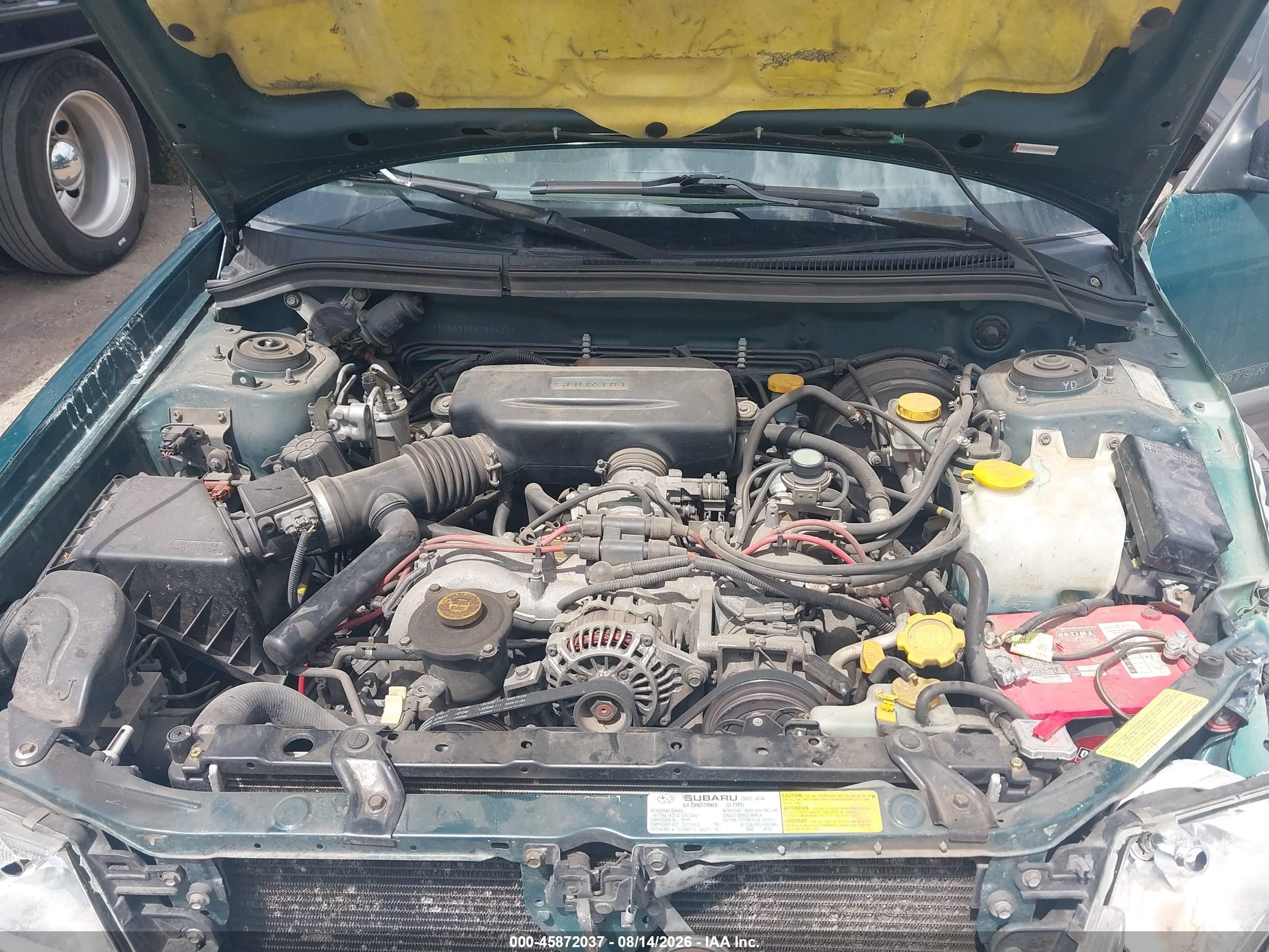 1998 Subaru Forester S Green vin: JF1SF6552WG783407