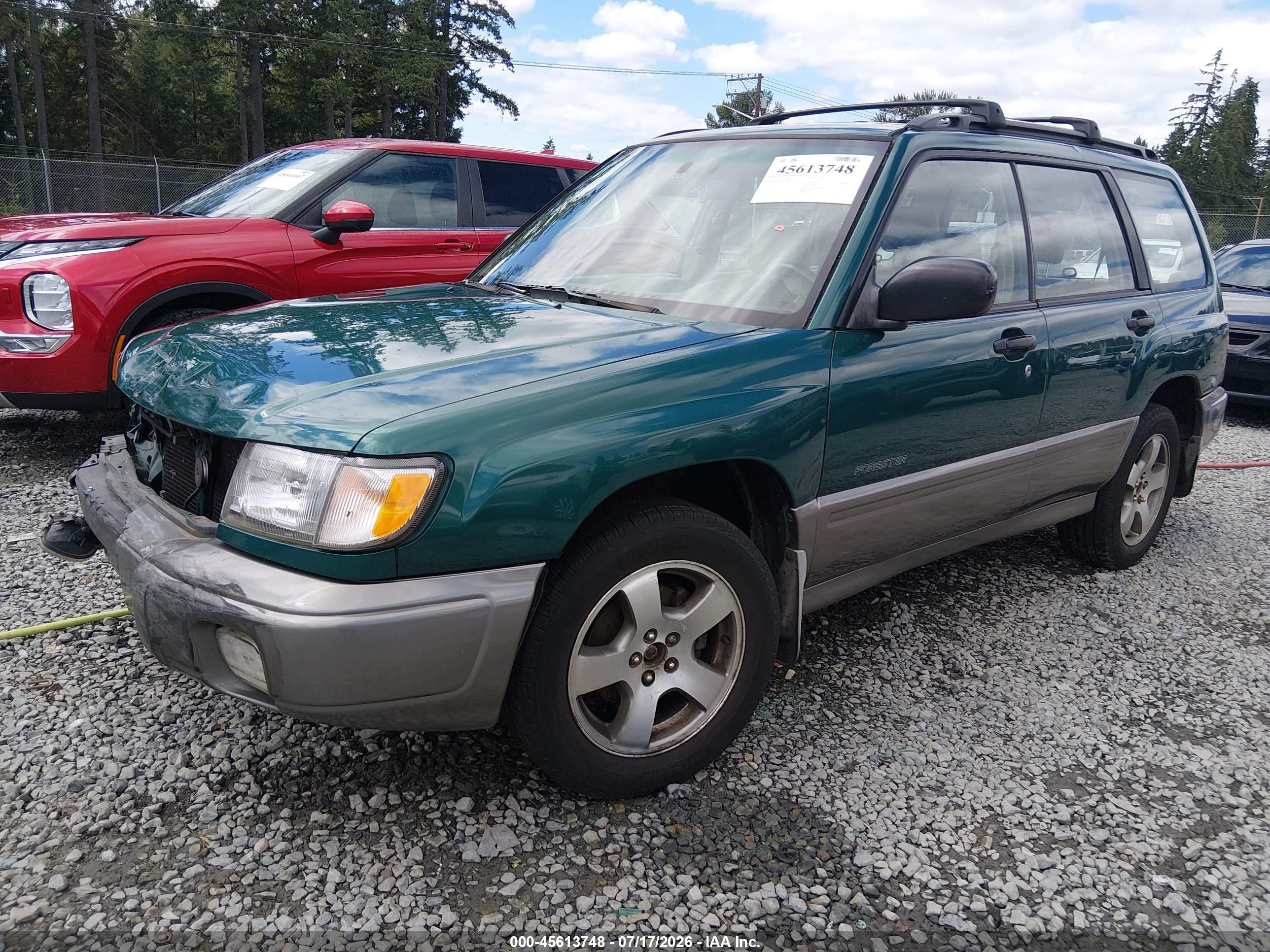 1999 Subaru Forester S Green vin: JF1SF6553XH711806