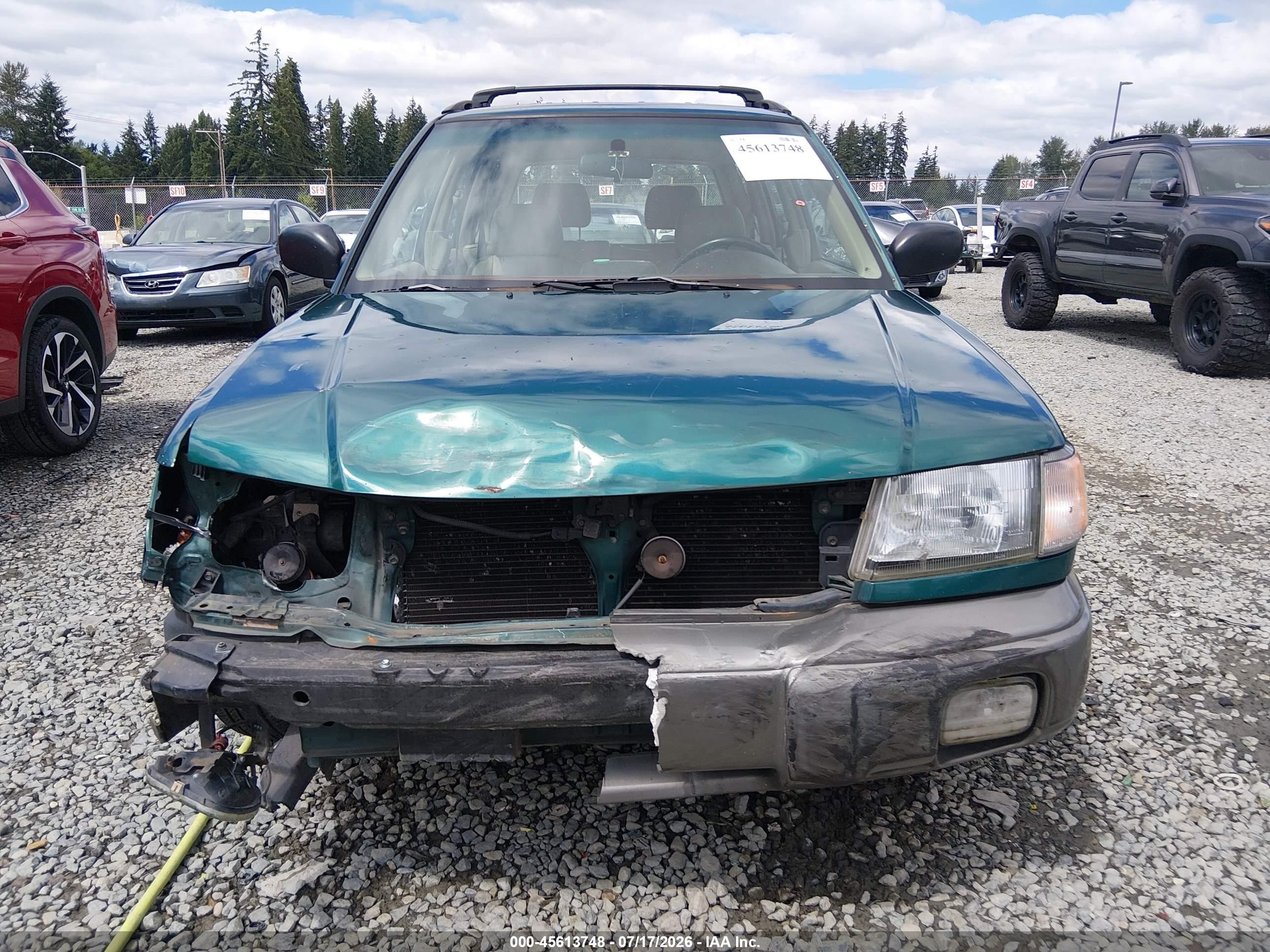 1999 Subaru Forester S Green vin: JF1SF6553XH711806