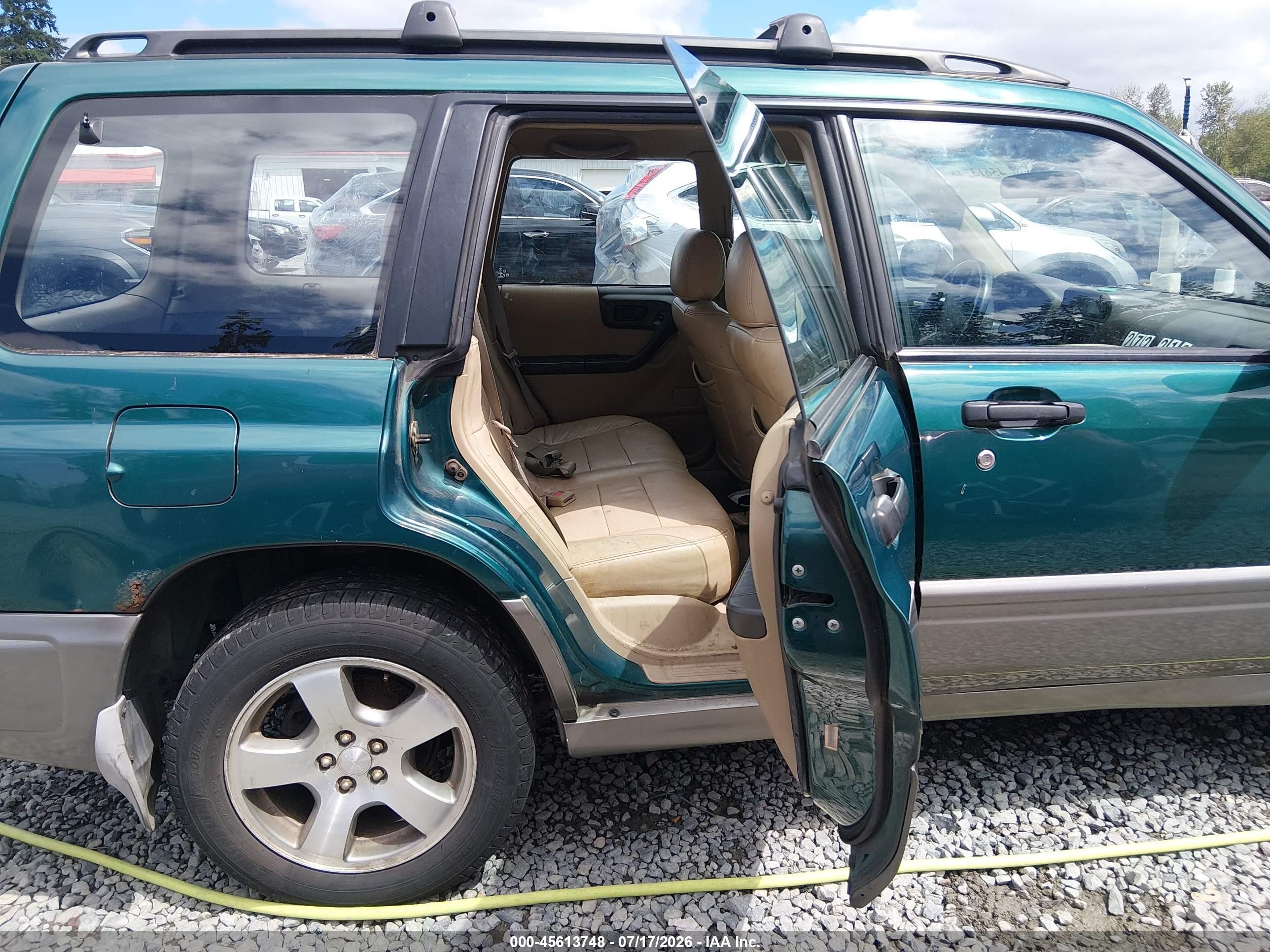 1999 Subaru Forester S Green vin: JF1SF6553XH711806