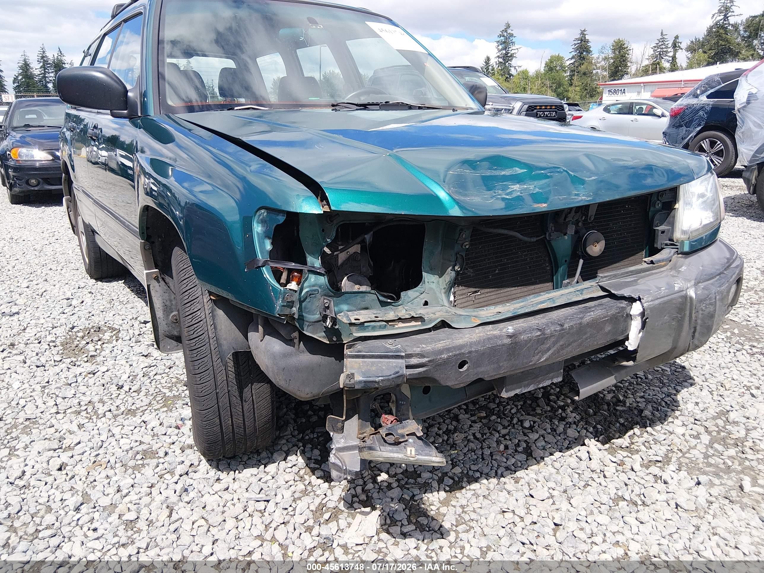 1999 Subaru Forester S Green vin: JF1SF6553XH711806