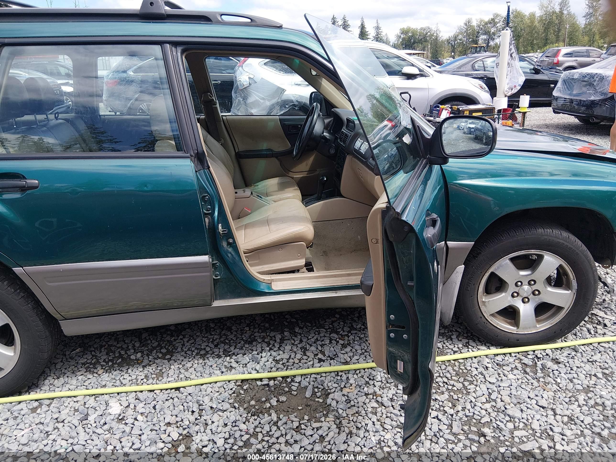1999 Subaru Forester S Green vin: JF1SF6553XH711806