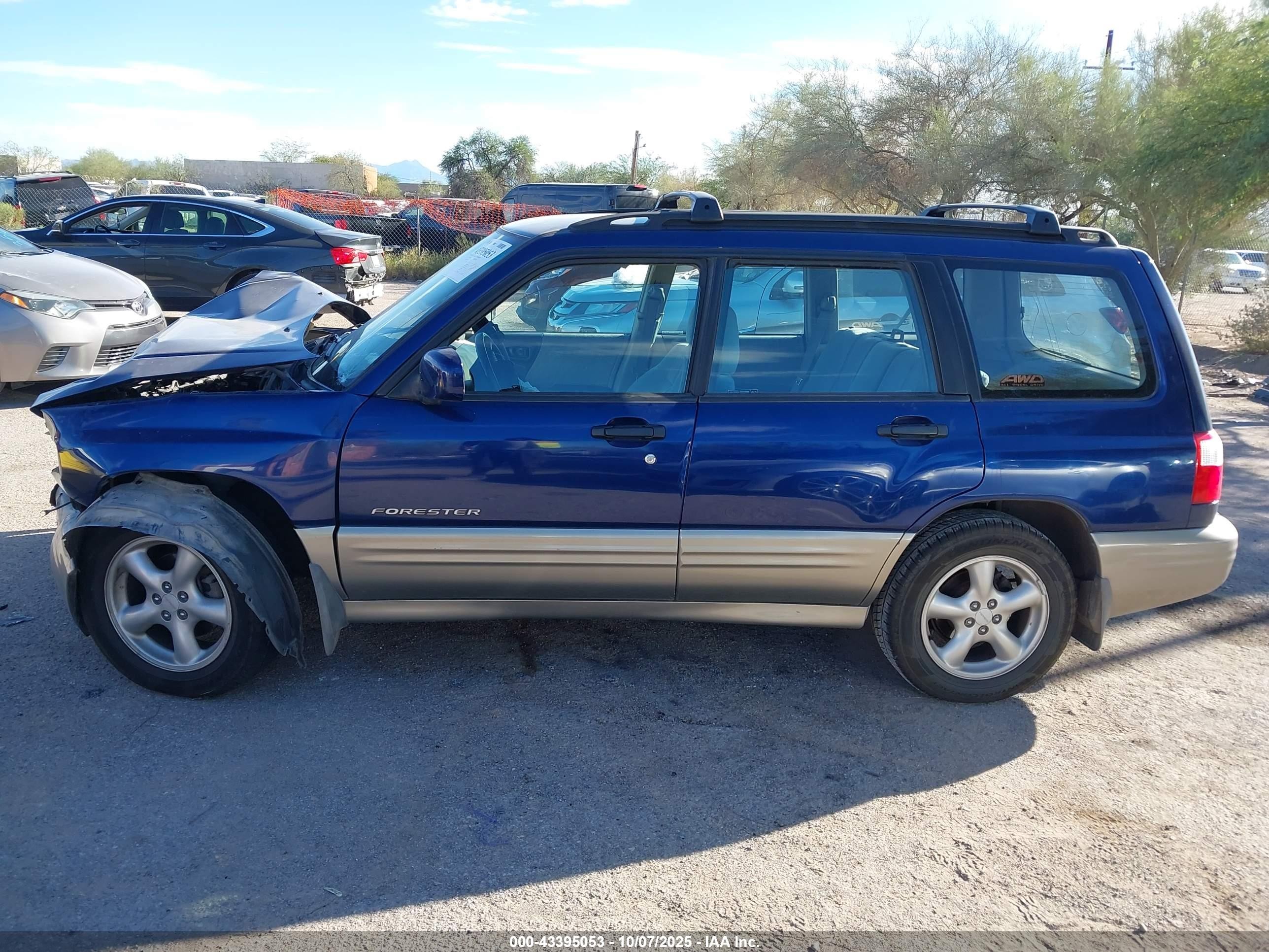 2001 Subaru Forester S Синий vin: JF1SF65541H735734