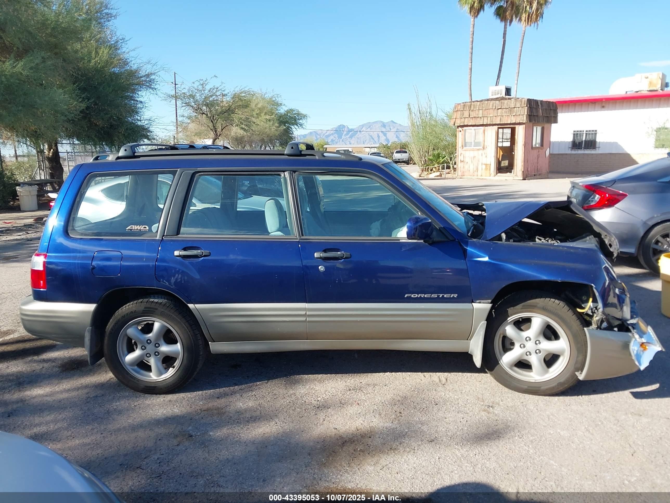 2001 Subaru Forester S Синий vin: JF1SF65541H735734