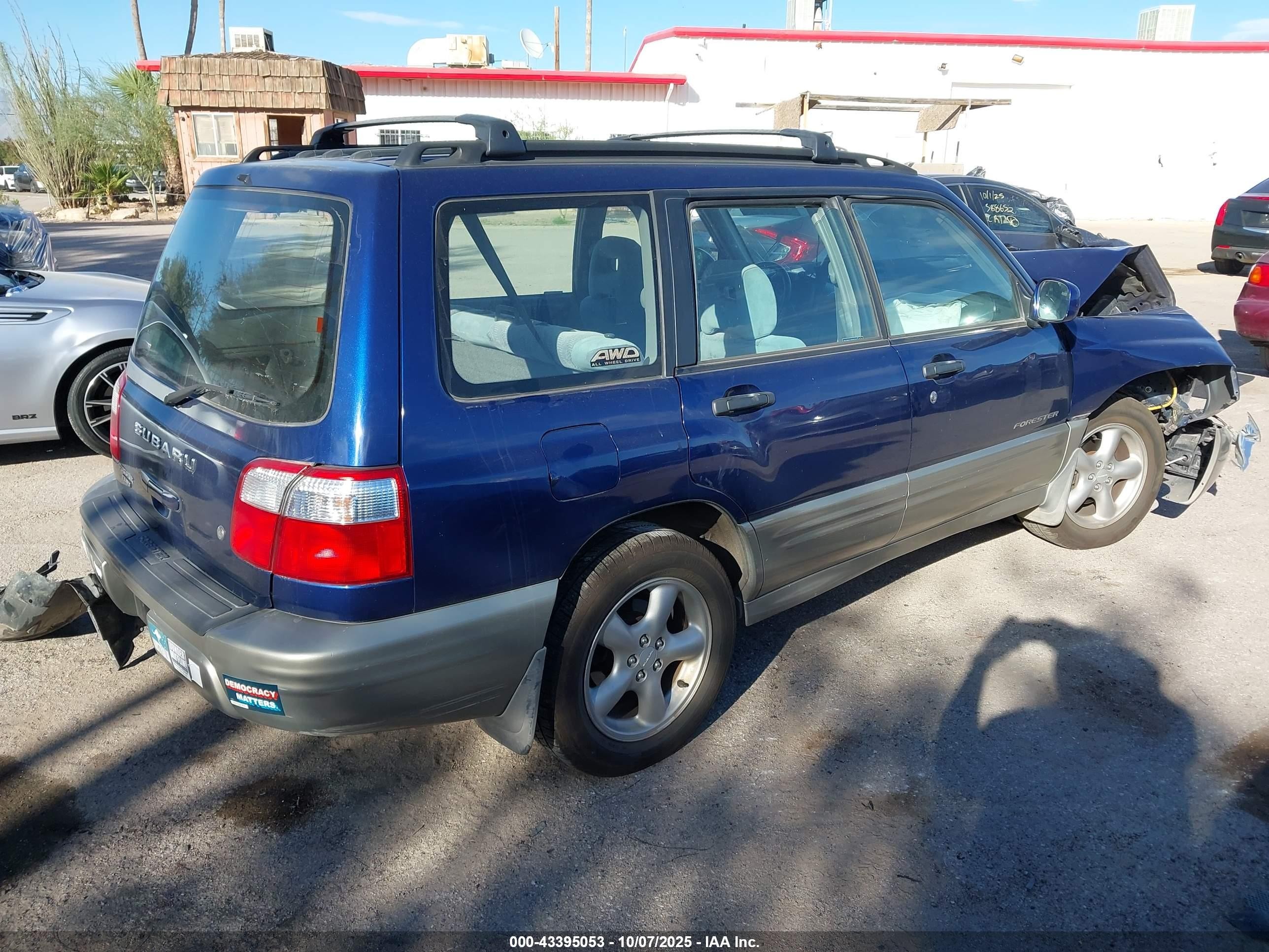 2001 Subaru Forester S Синий vin: JF1SF65541H735734