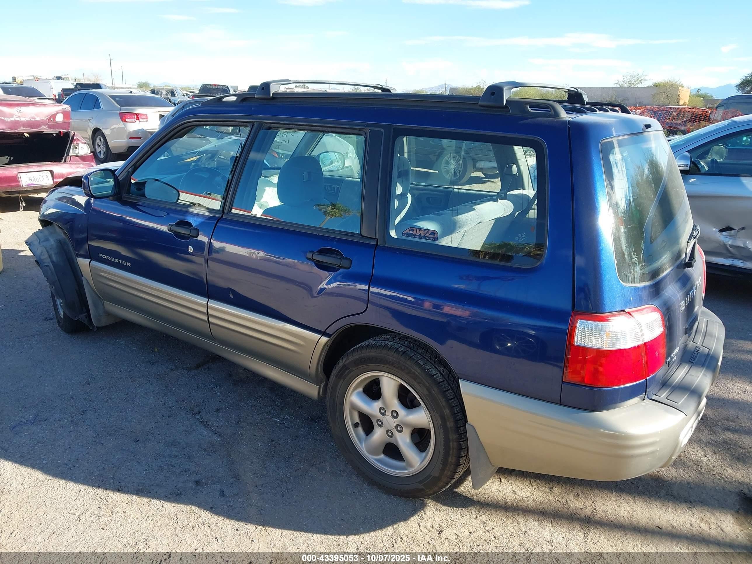 2001 Subaru Forester S Синий vin: JF1SF65541H735734
