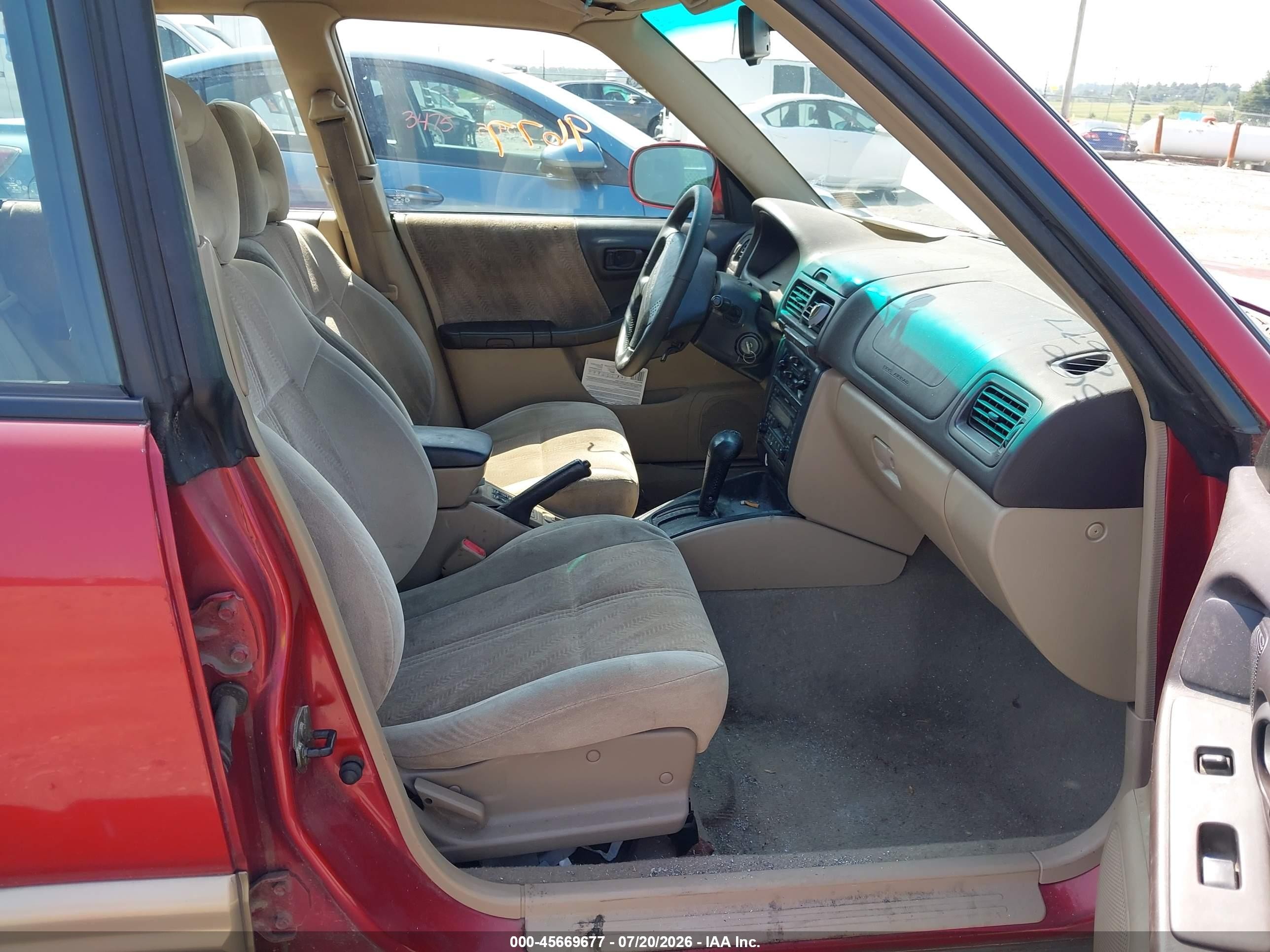 2001 Subaru Forester S Красный vin: JF1SF65551H742921
