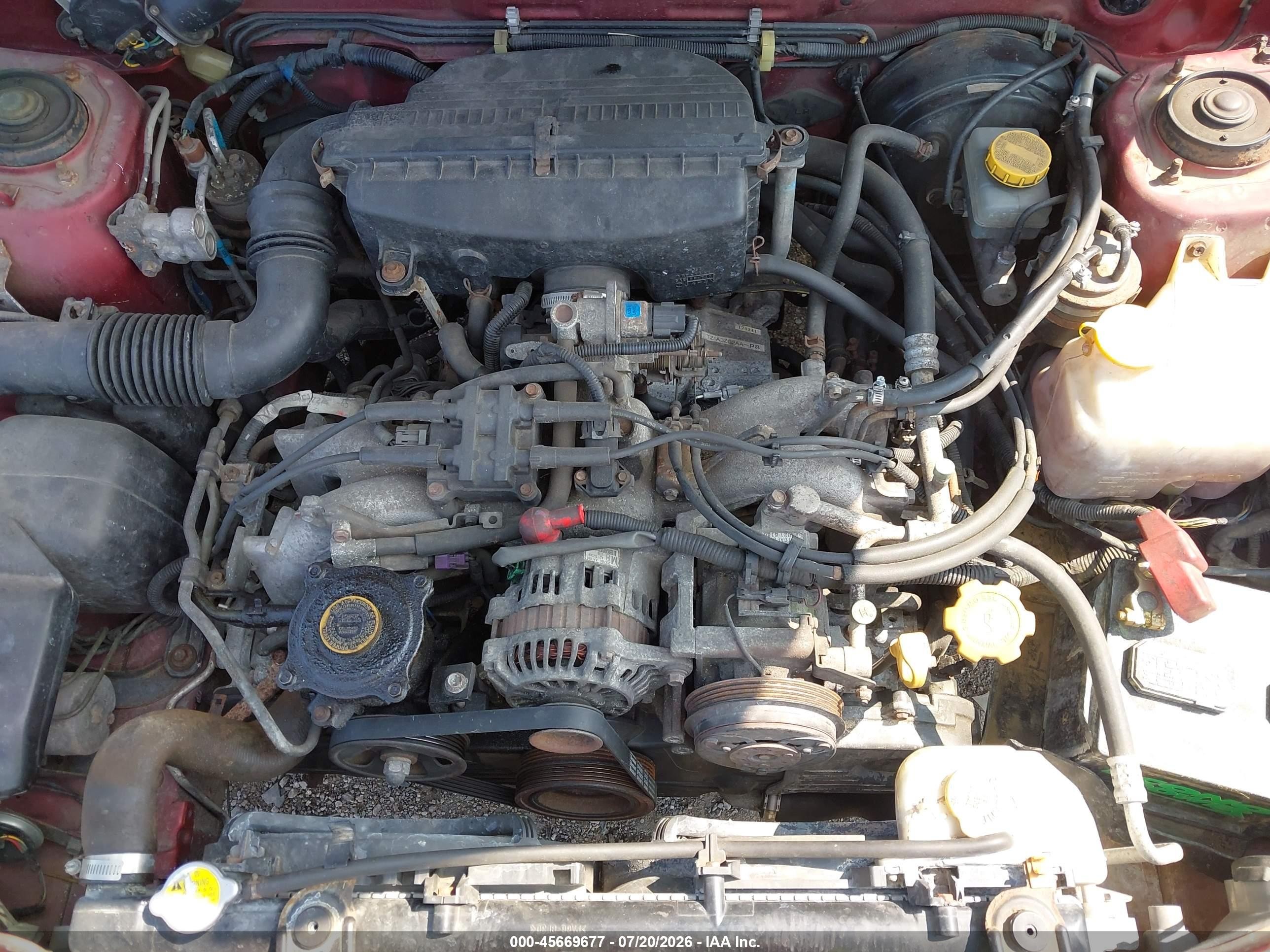 2001 Subaru Forester S Красный vin: JF1SF65551H742921