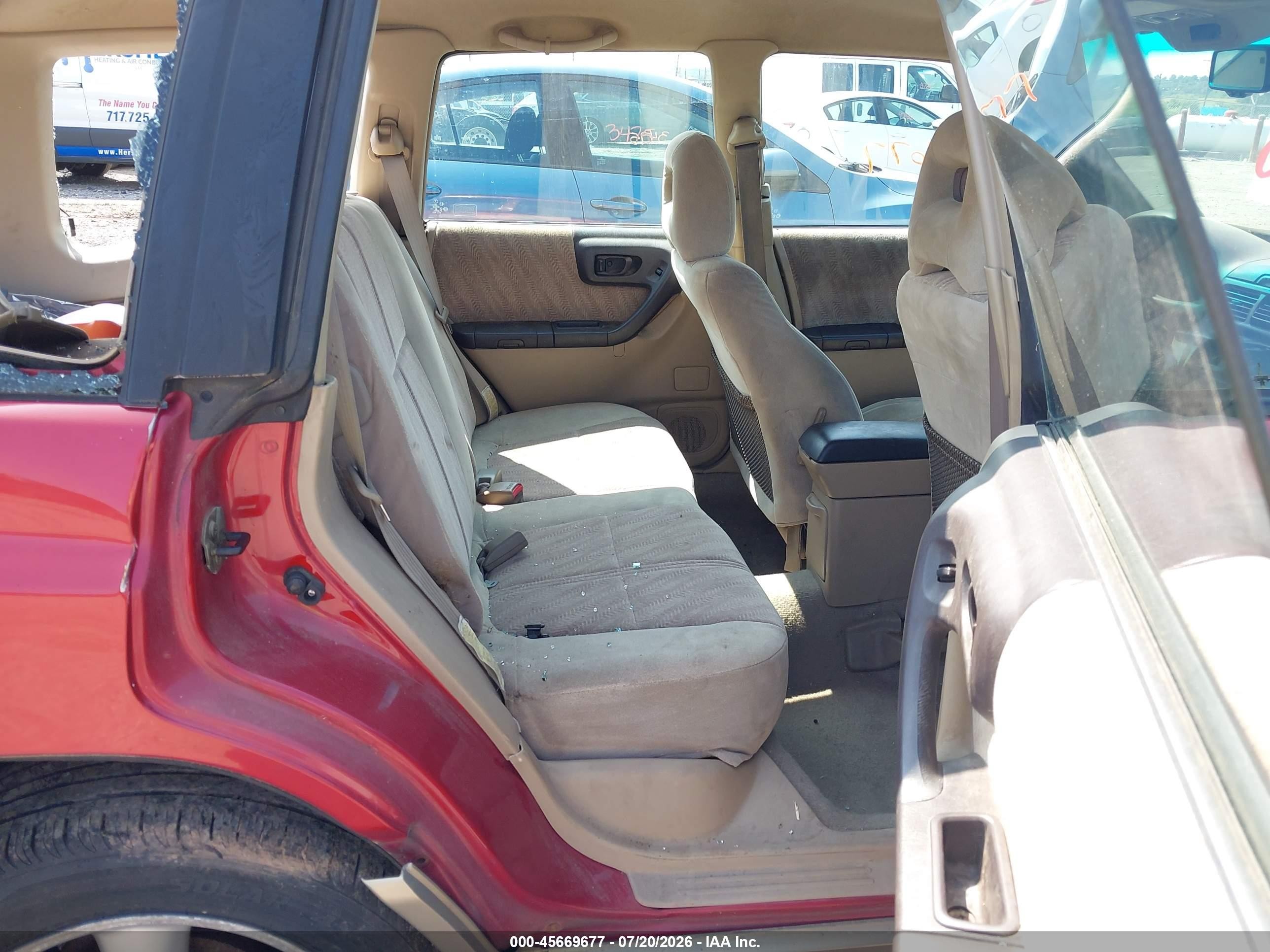 2001 Subaru Forester S Красный vin: JF1SF65551H742921