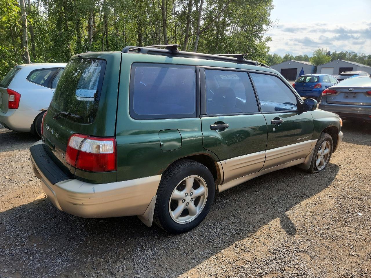 2002 Subaru Forester S Green vin: JF1SF65552H709712