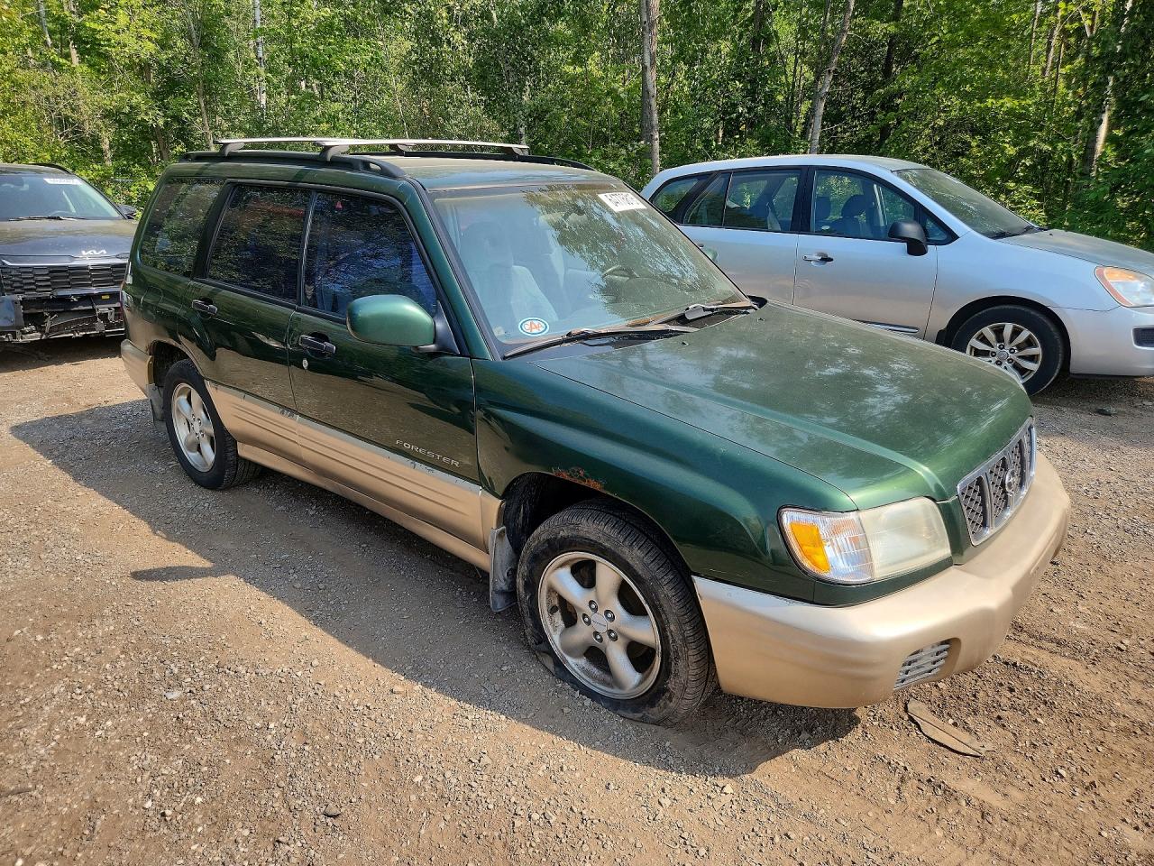 2002 Subaru Forester S Green vin: JF1SF65552H709712