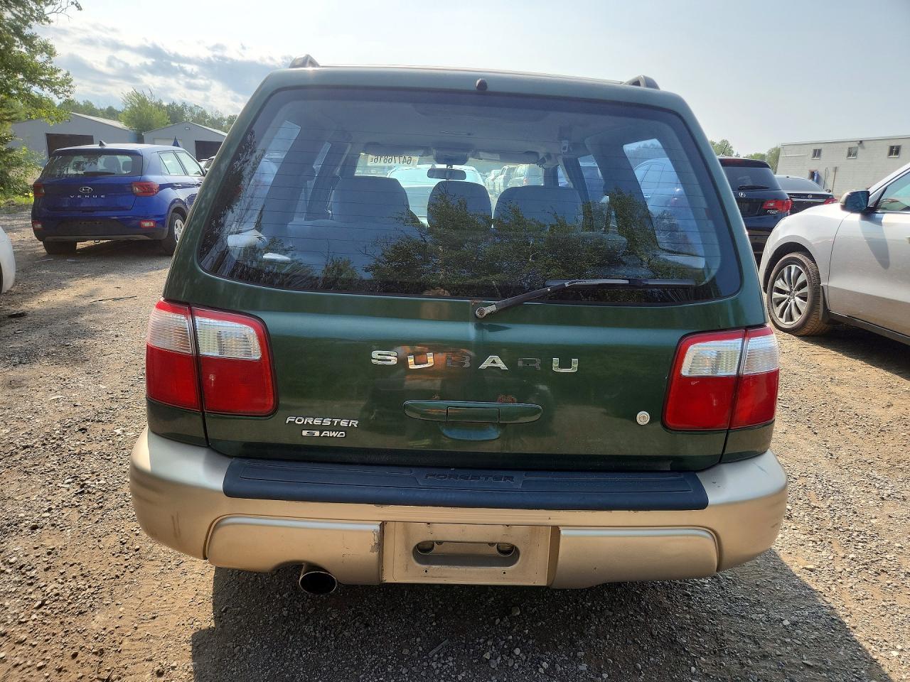 2002 Subaru Forester S Green vin: JF1SF65552H709712