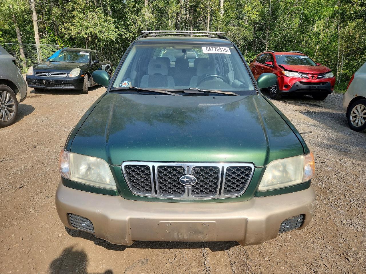 2002 Subaru Forester S Green vin: JF1SF65552H709712