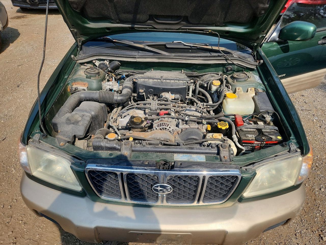2002 Subaru Forester S Green vin: JF1SF65552H709712