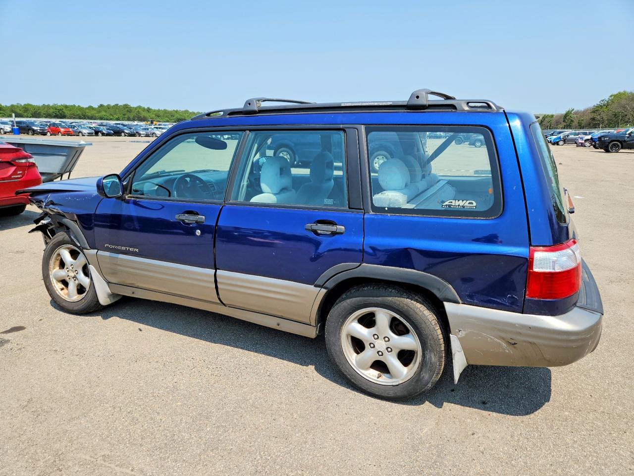 2002 Subaru Forester S Blue vin: JF1SF65552H734240