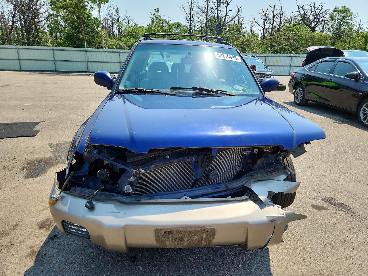 2002 Subaru Forester S Blue vin: JF1SF65552H734240