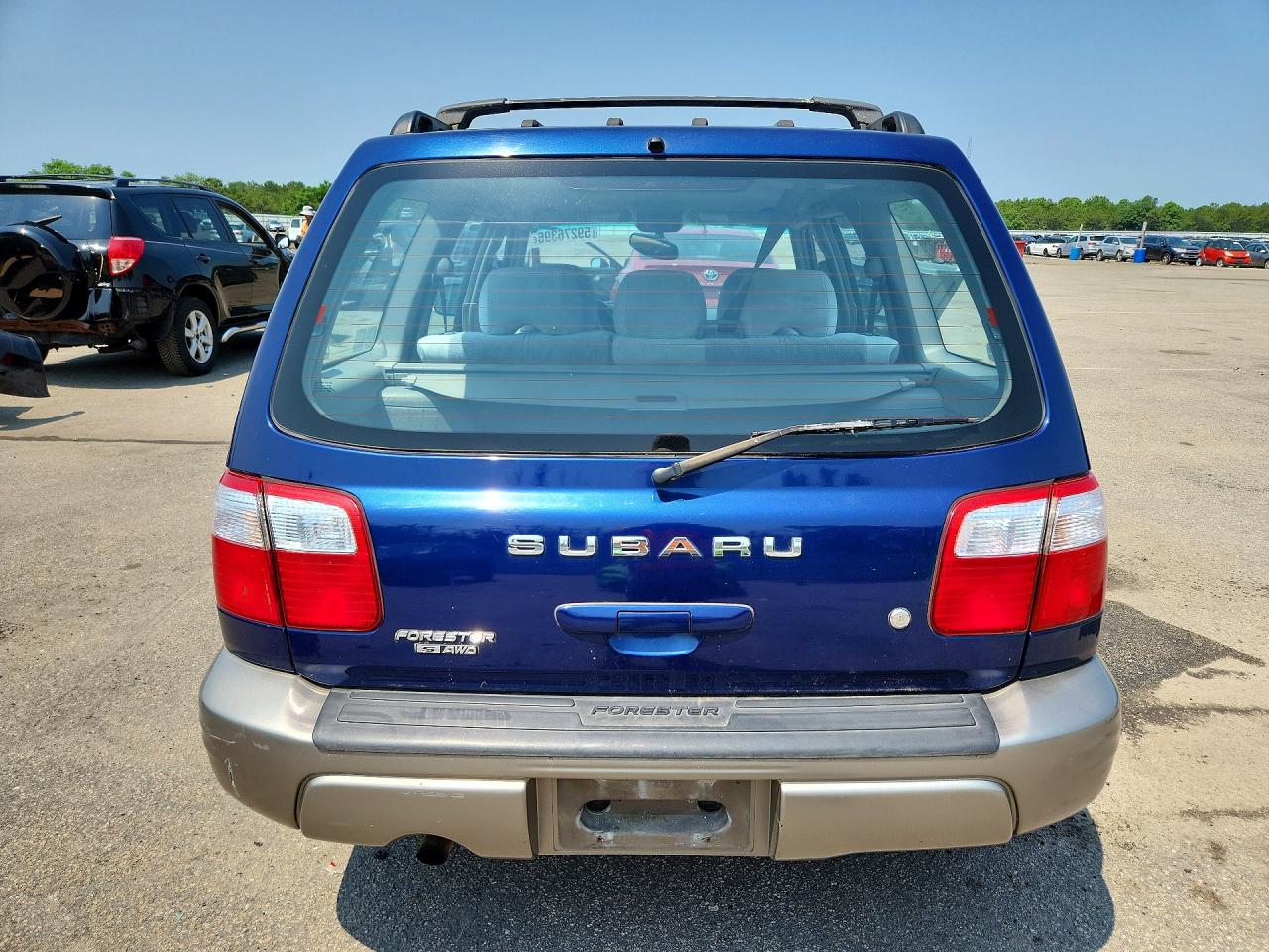 2002 Subaru Forester S Blue vin: JF1SF65552H734240