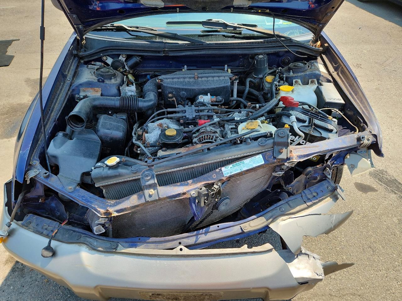 2002 Subaru Forester S Blue vin: JF1SF65552H734240