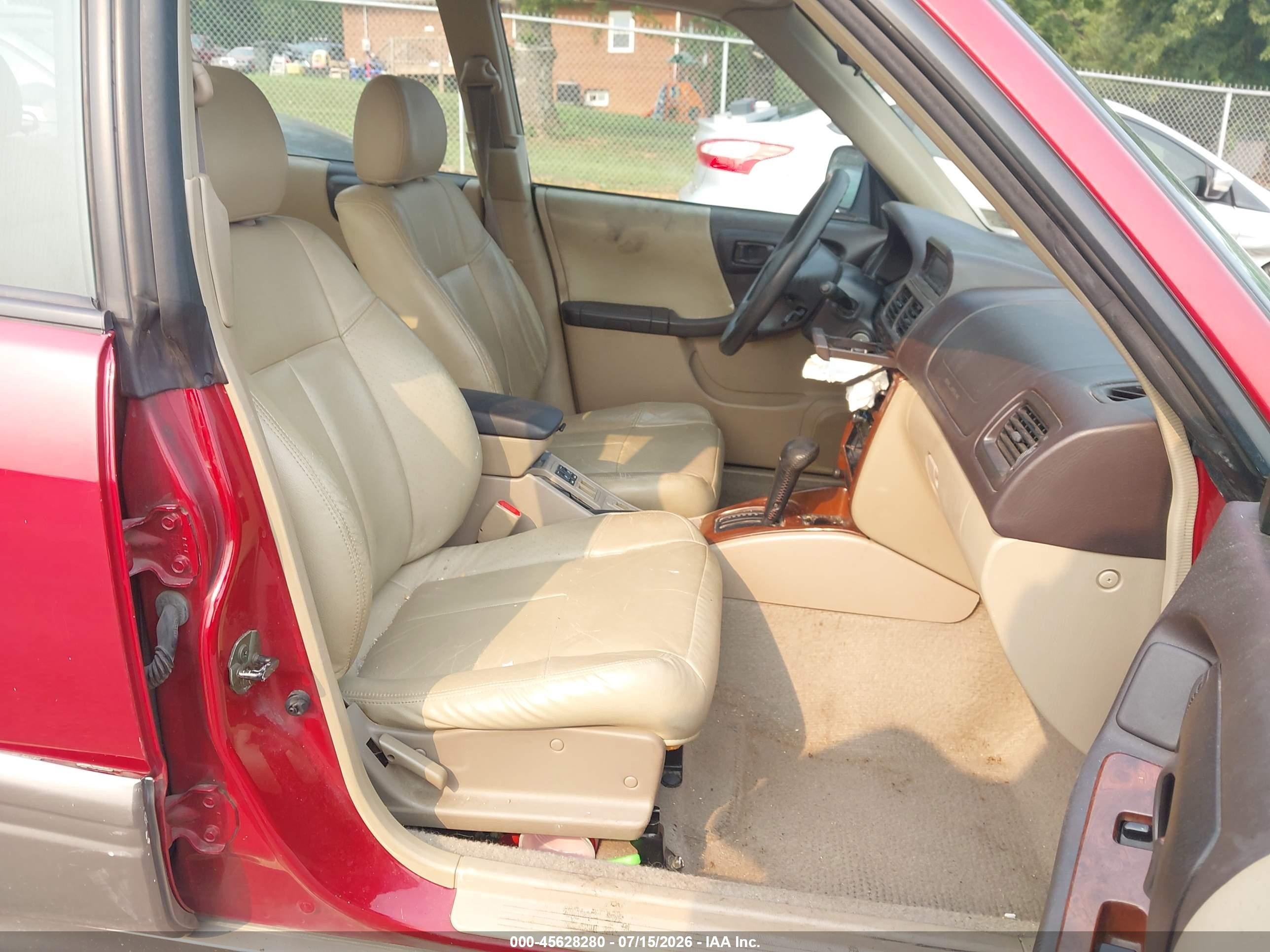 1998 Subaru Forester S Red vin: JF1SF6555WH763565