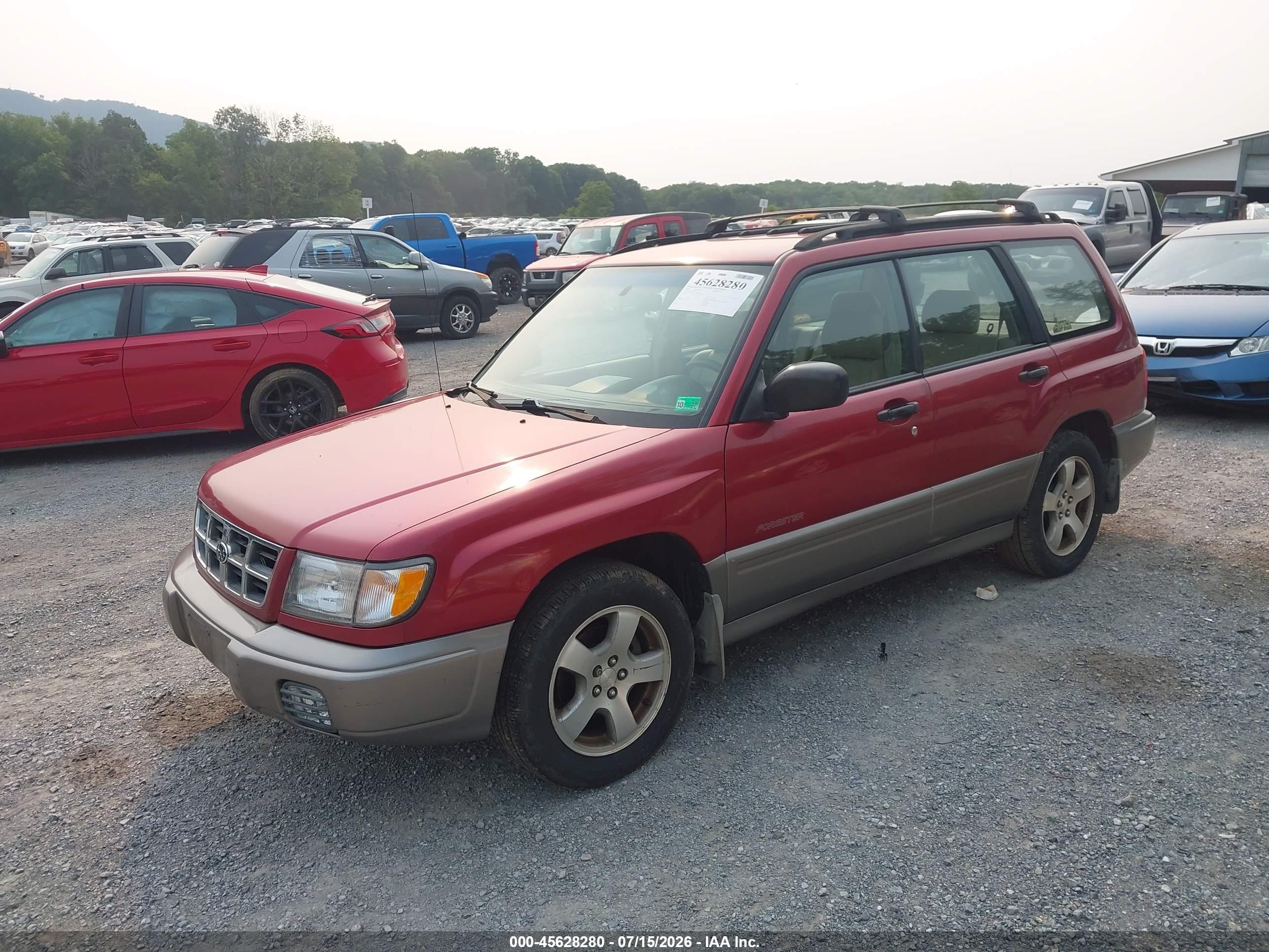 1998 Subaru Forester S Red vin: JF1SF6555WH763565