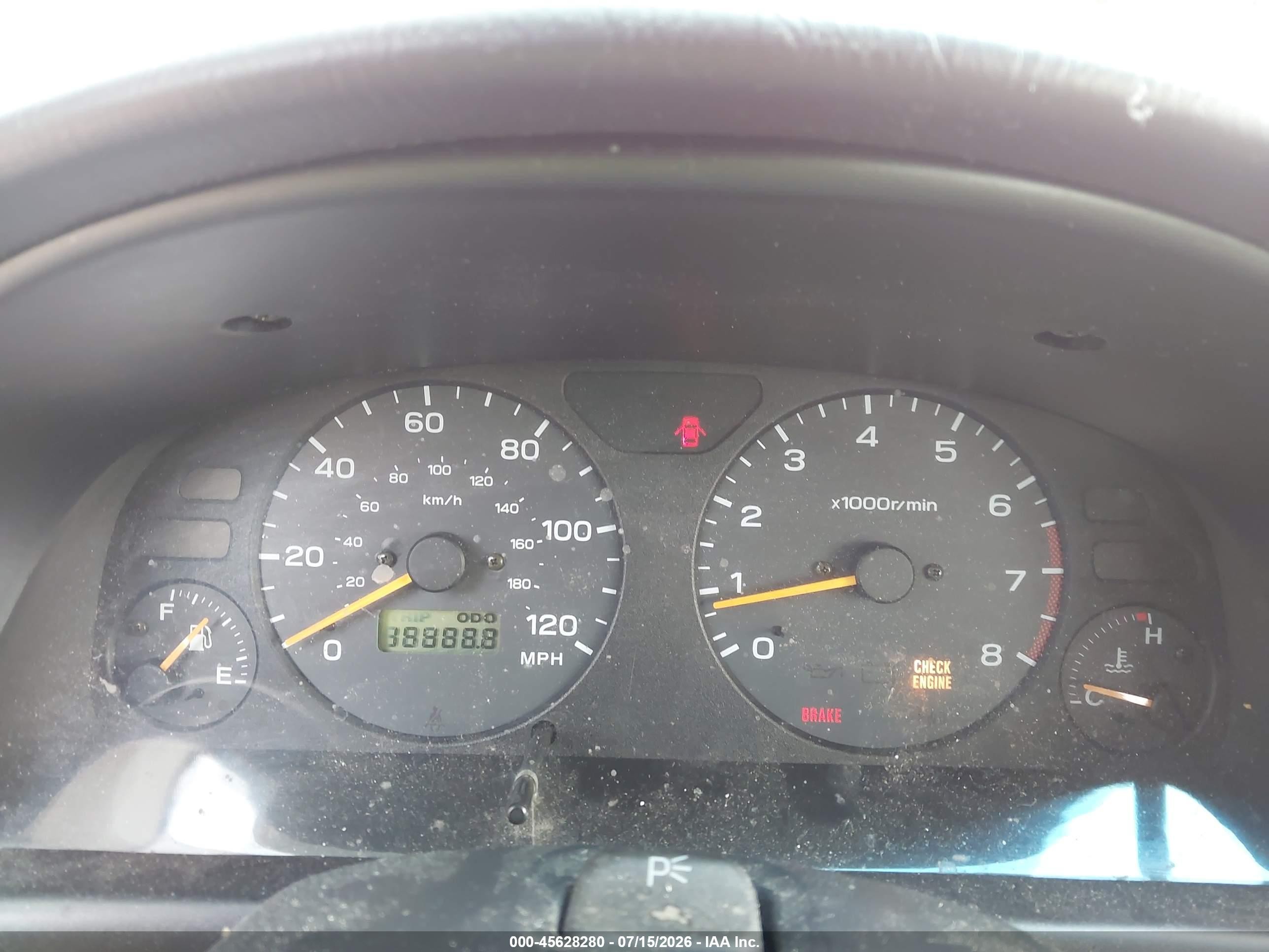 1998 Subaru Forester S Red vin: JF1SF6555WH763565