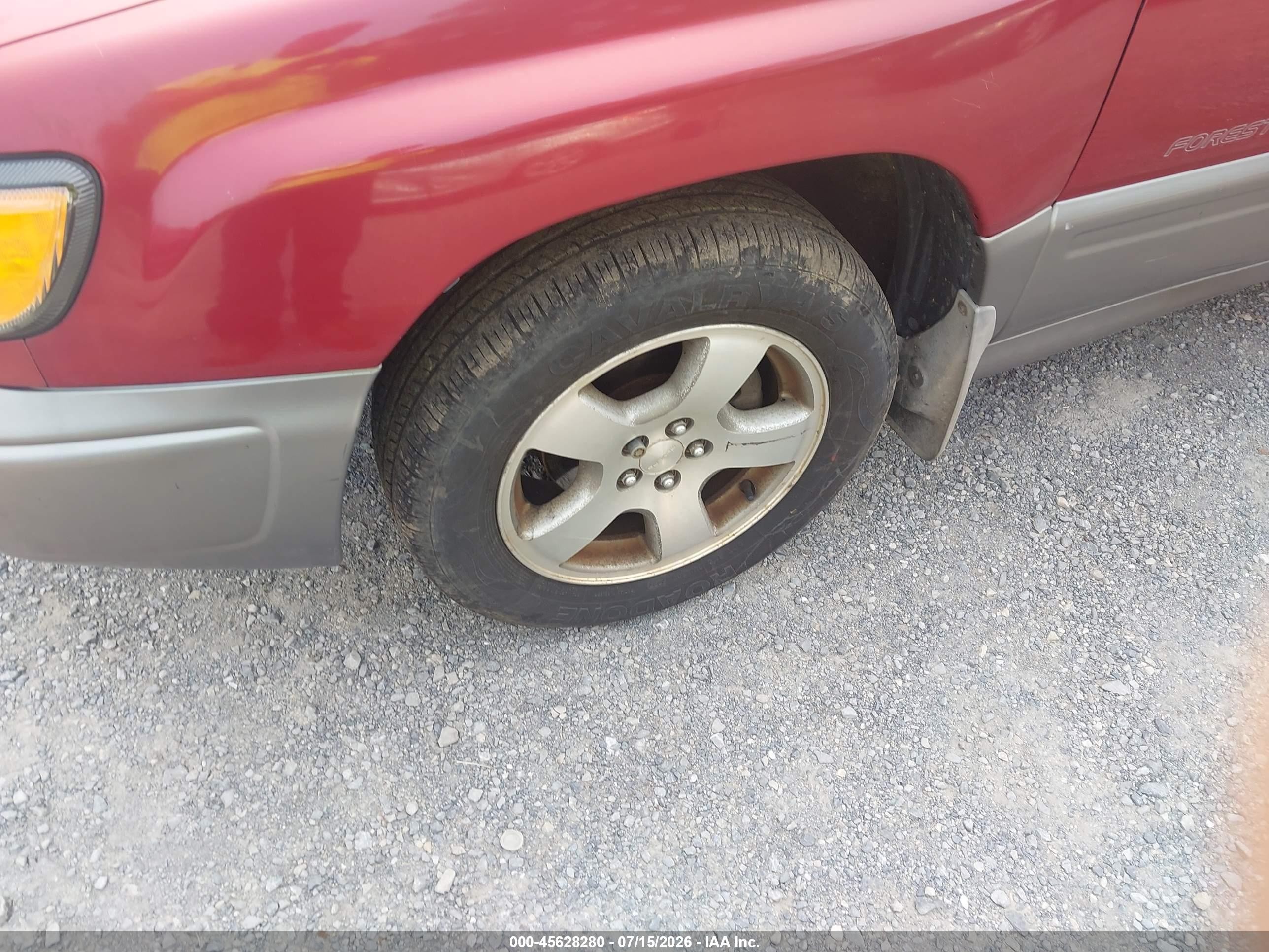 1998 Subaru Forester S Red vin: JF1SF6555WH763565