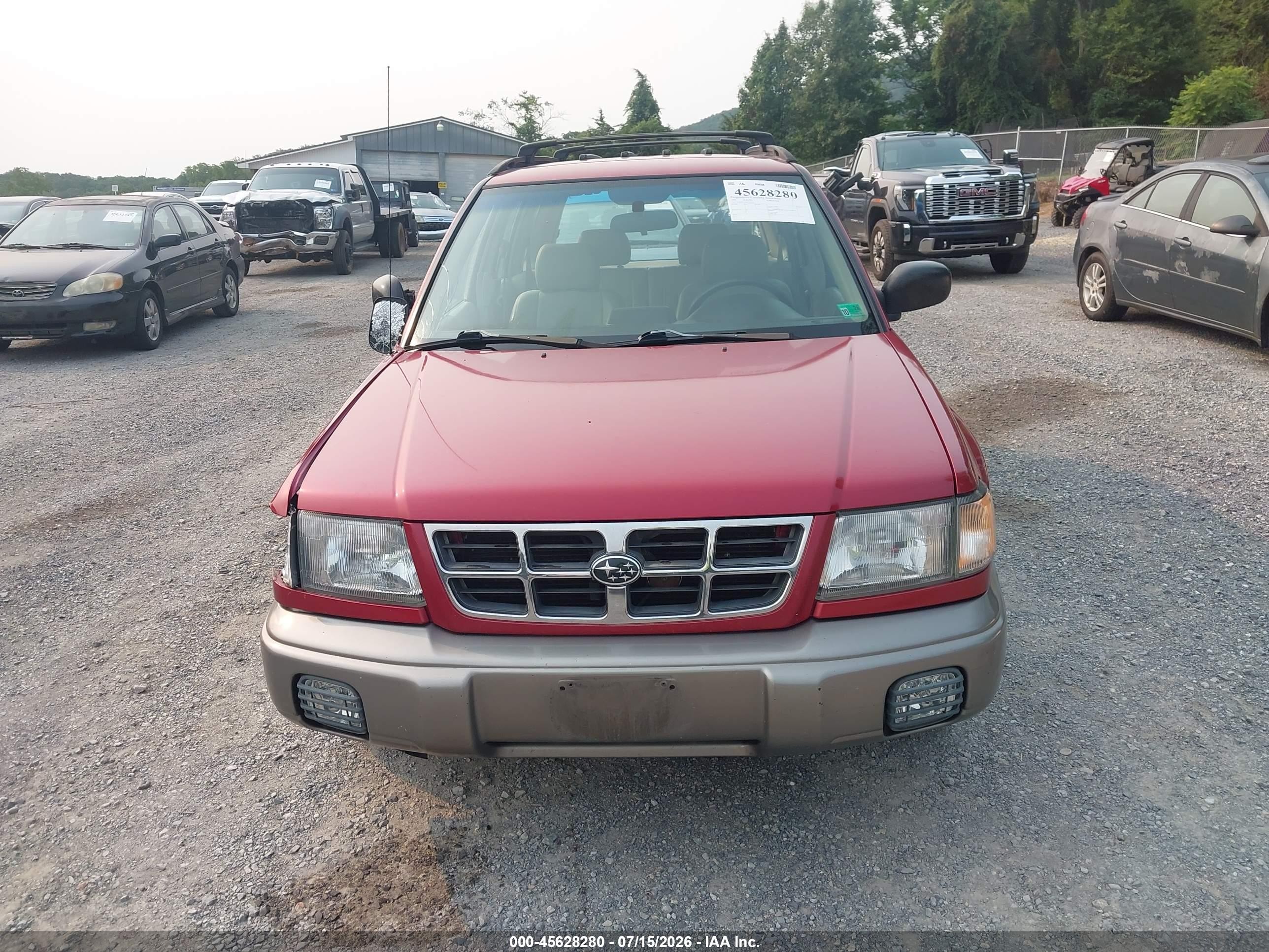 1998 Subaru Forester S Red vin: JF1SF6555WH763565