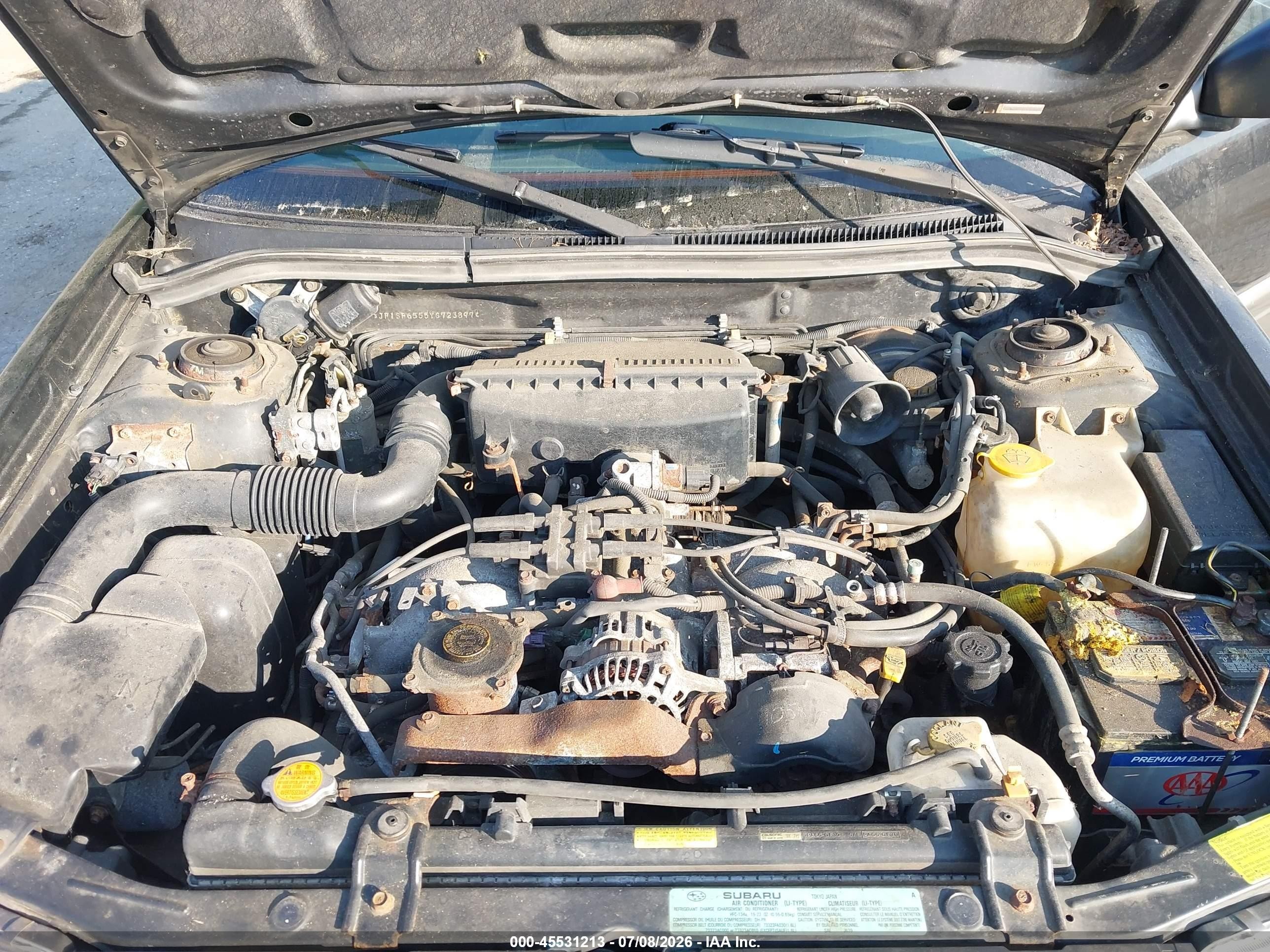 2000 Subaru Forester S Black vin: JF1SF6555YG723897