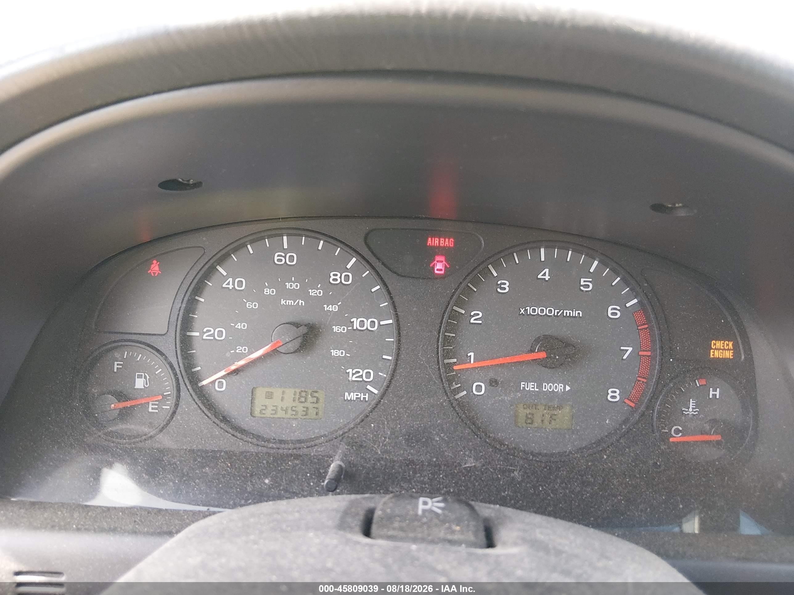 2001 Subaru Forester S Gold vin: JF1SF65571H746324