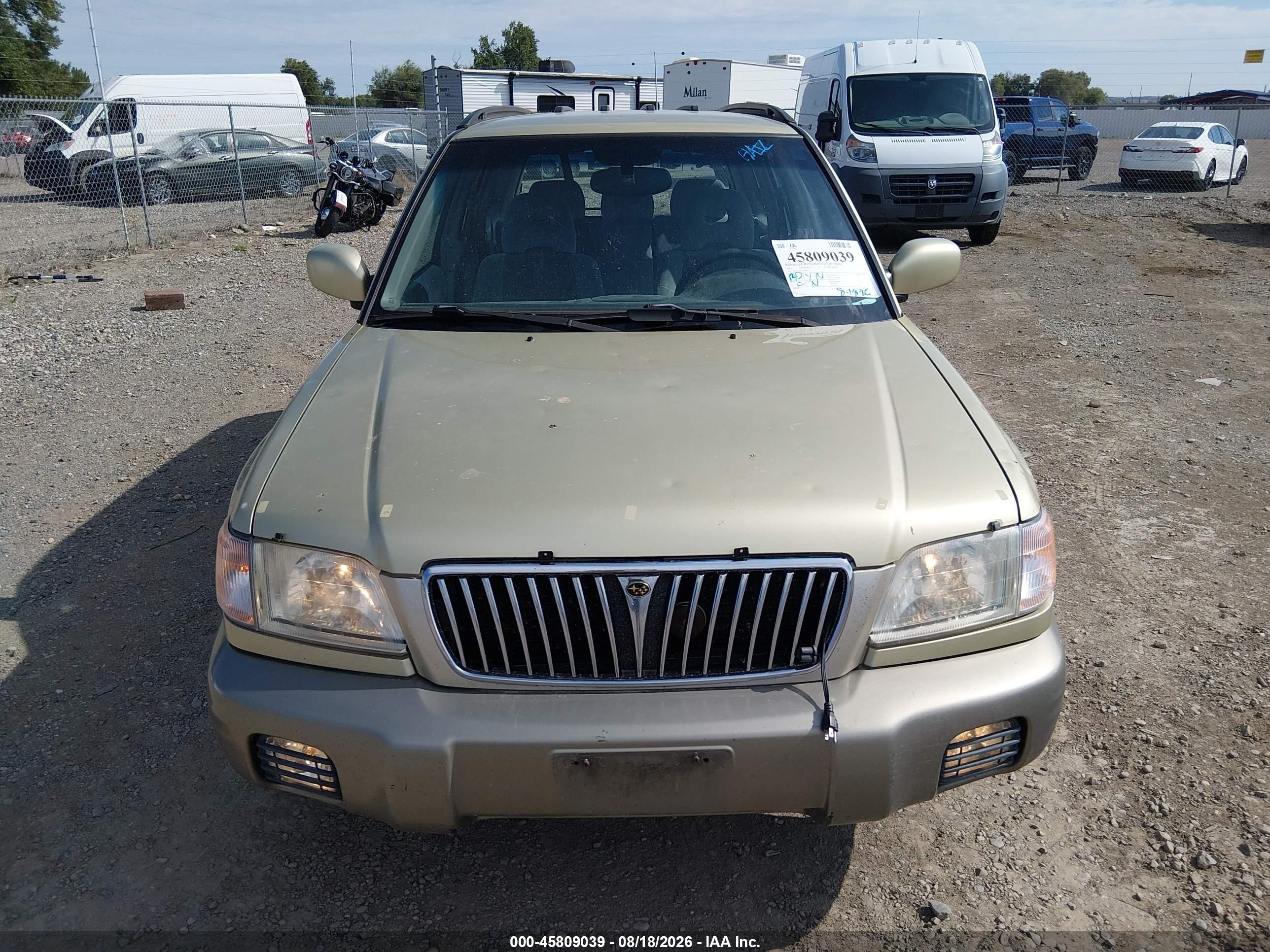 2001 Subaru Forester S Gold vin: JF1SF65571H746324