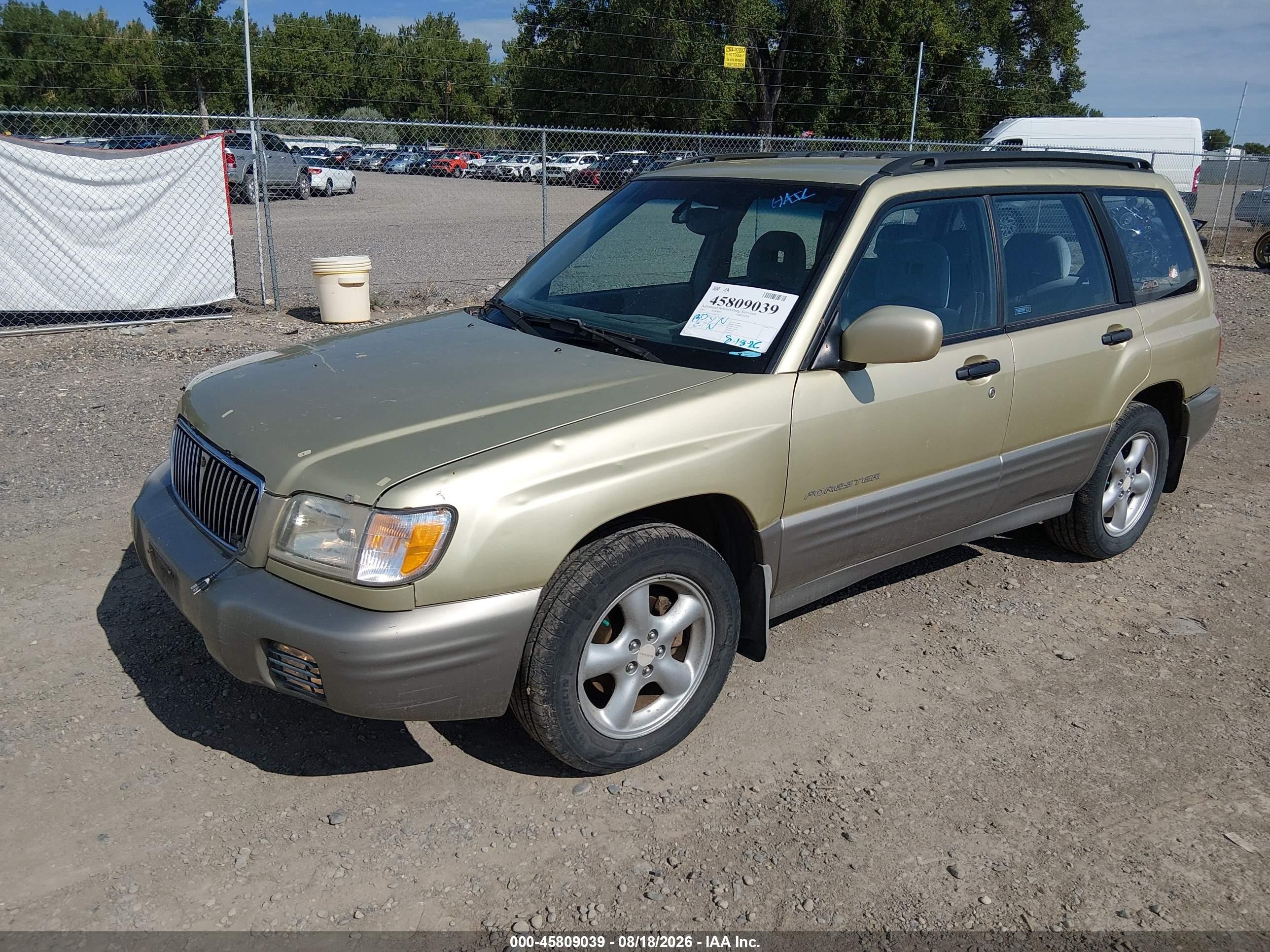 2001 Subaru Forester S Gold vin: JF1SF65571H746324