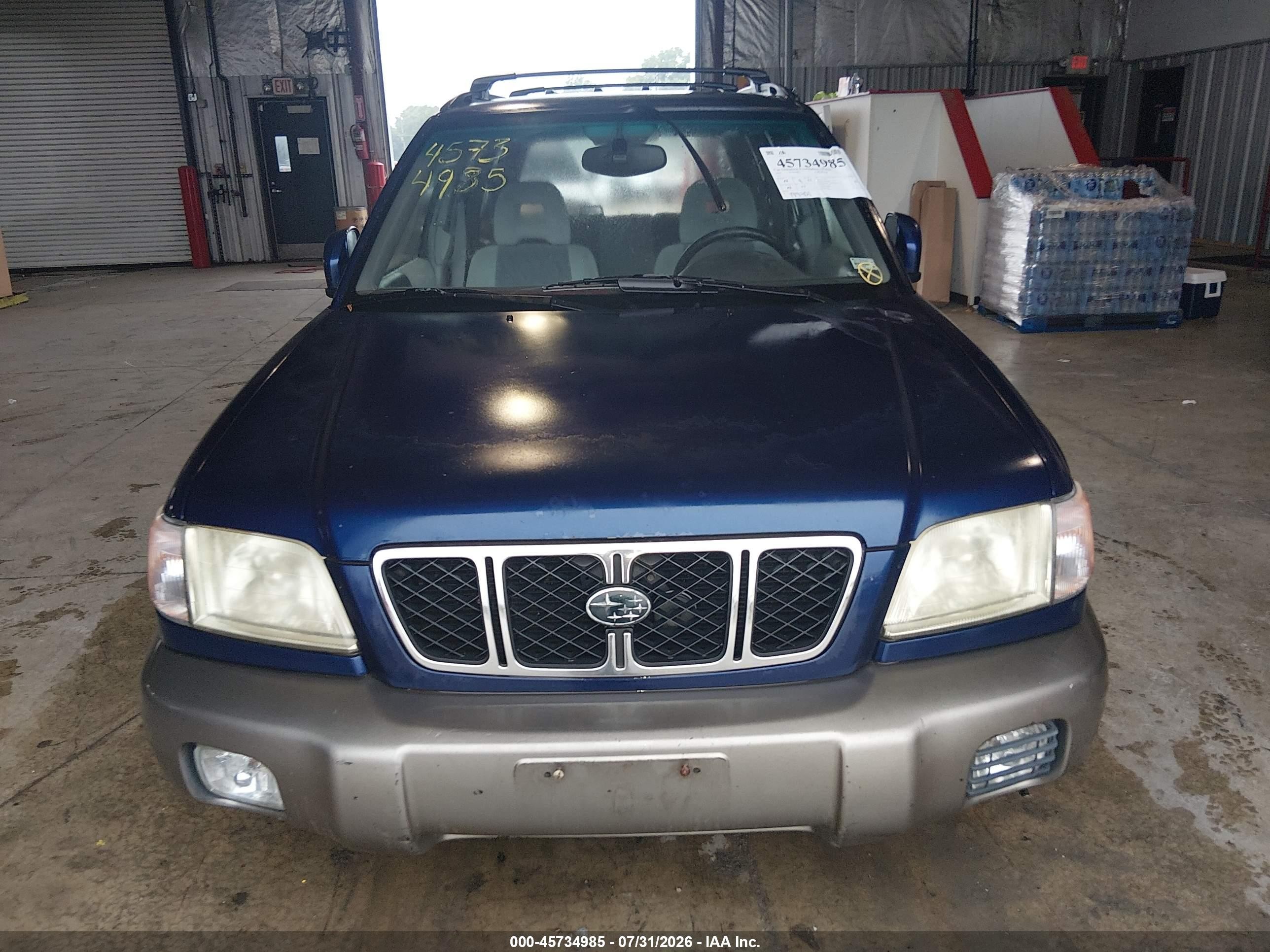 2002 Subaru Forester S Синий vin: JF1SF65572G740840