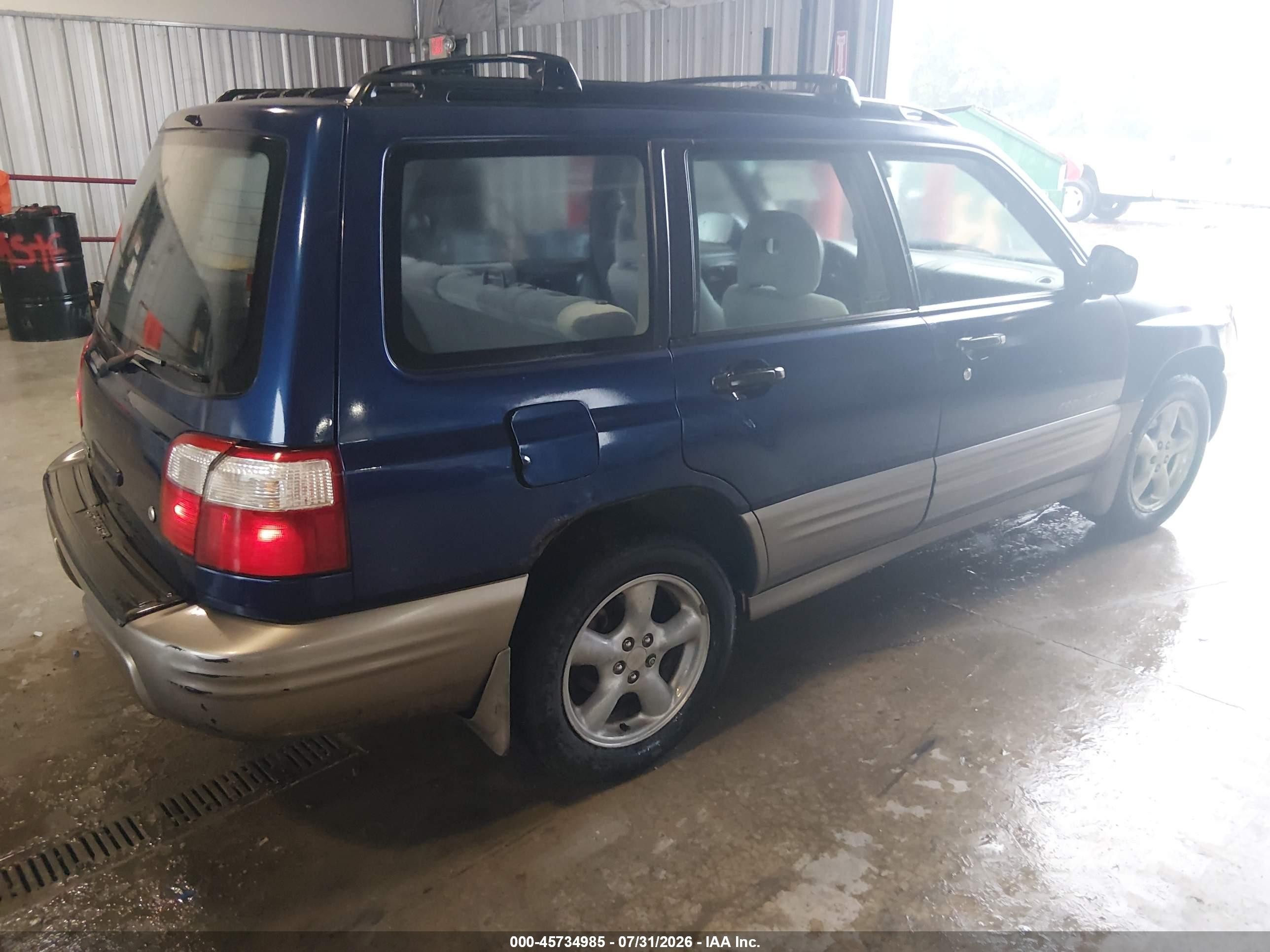 2002 Subaru Forester S Синий vin: JF1SF65572G740840