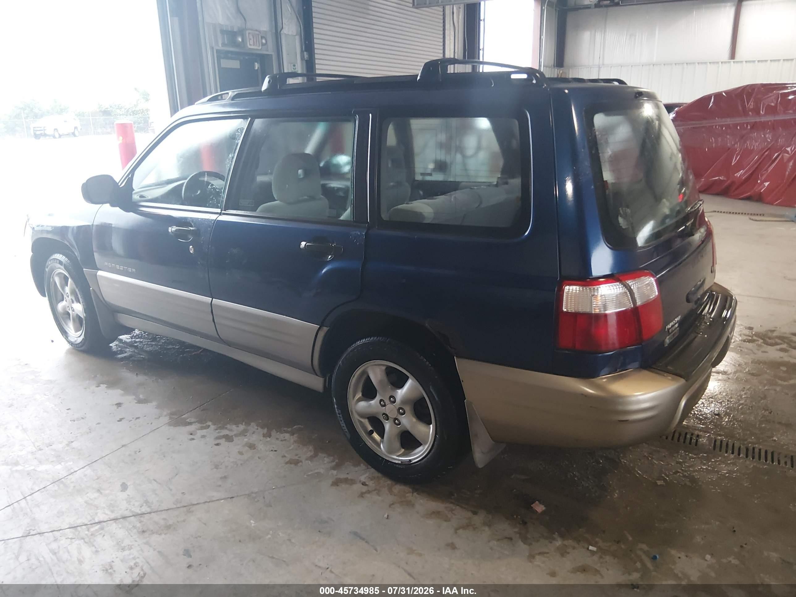 2002 Subaru Forester S Синий vin: JF1SF65572G740840