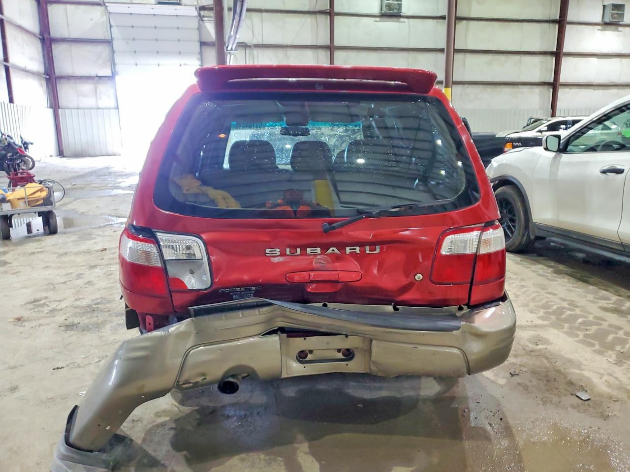 2001 Subaru Forester S Burgundy vin: JF1SF65581H745912
