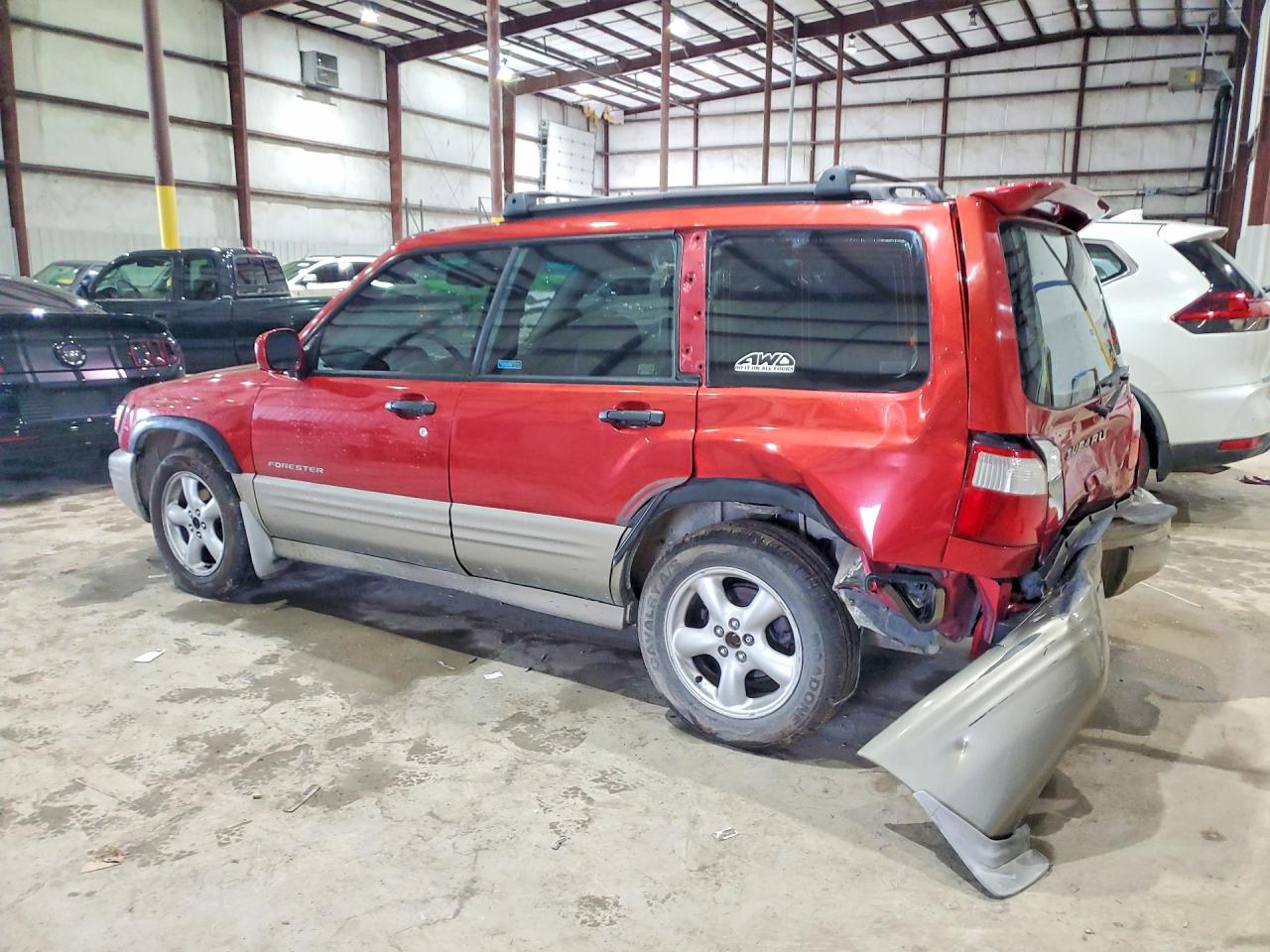 2001 Subaru Forester S Burgundy vin: JF1SF65581H745912