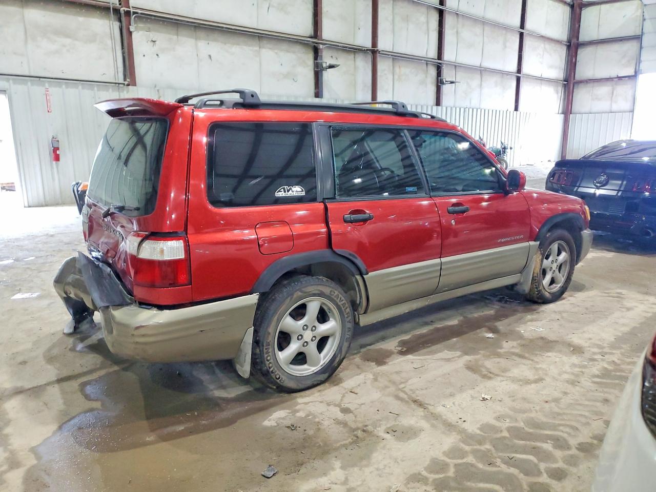 2001 Subaru Forester S Burgundy vin: JF1SF65581H745912