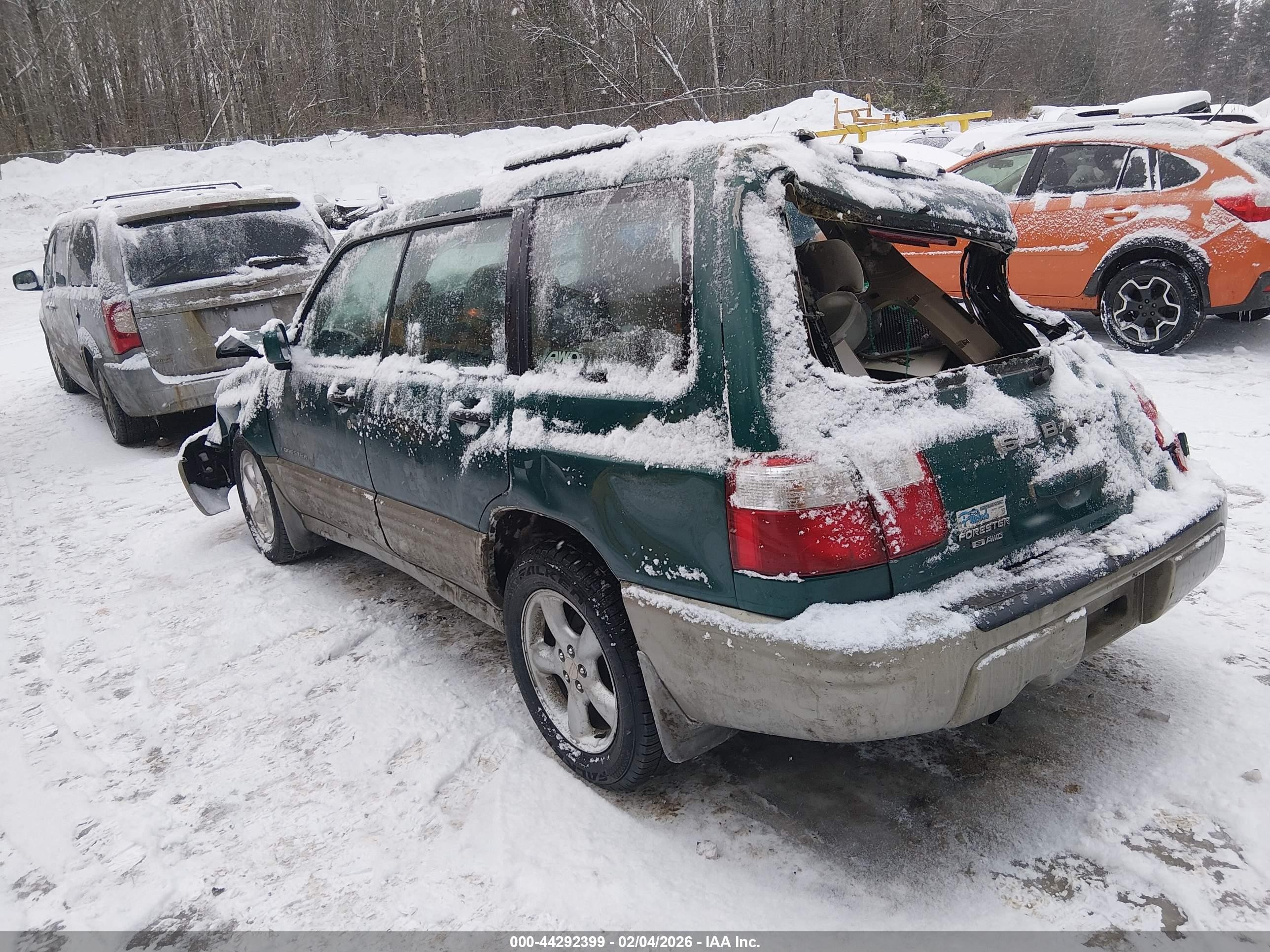 2001 Subaru Forester S Gray vin: JF1SF65591H757776