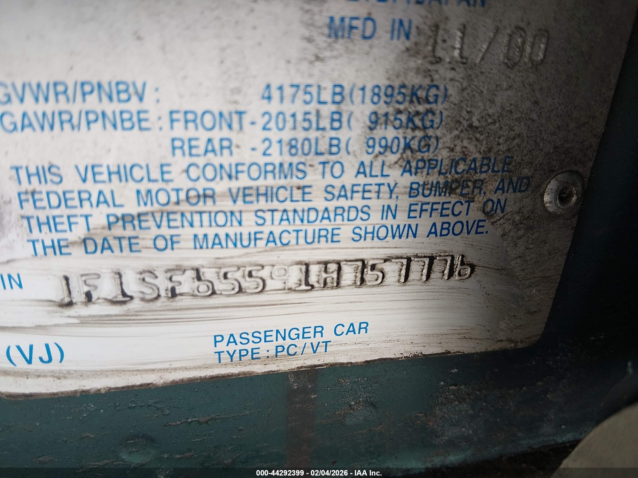 2001 Subaru Forester S Gray vin: JF1SF65591H757776